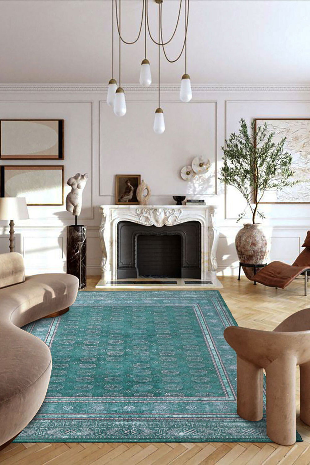 Cato Traditional Geometric Rug(Size 230 x 160cm)