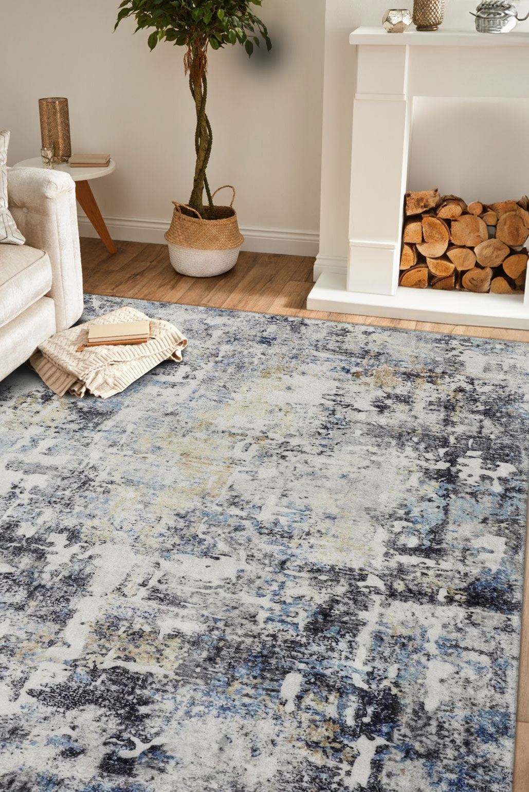 Large View Cato Contemporary Abstract Rug(Size 230 x 160cm)