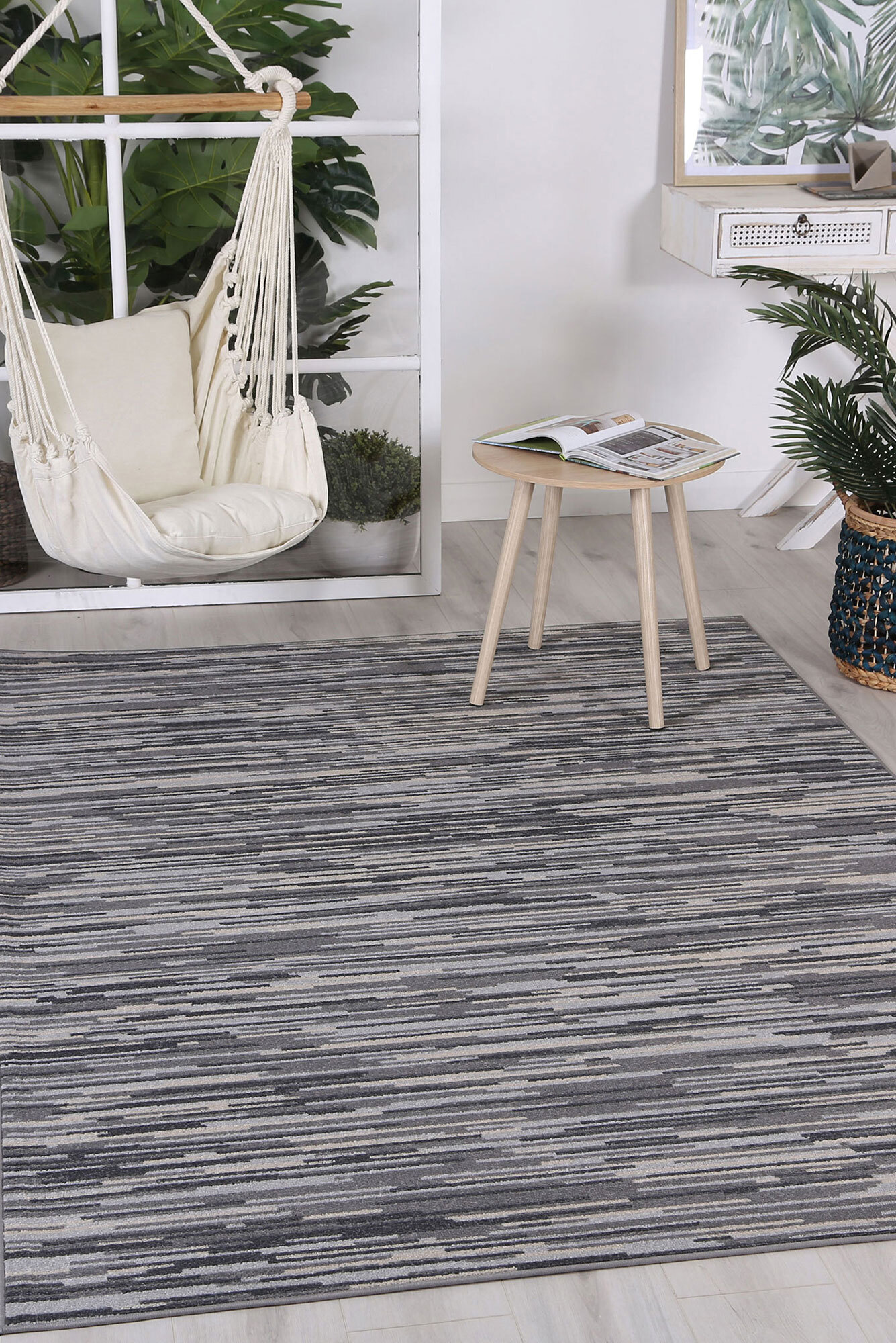 Casa Modern Striped Rug(Size 230 x 160cm)