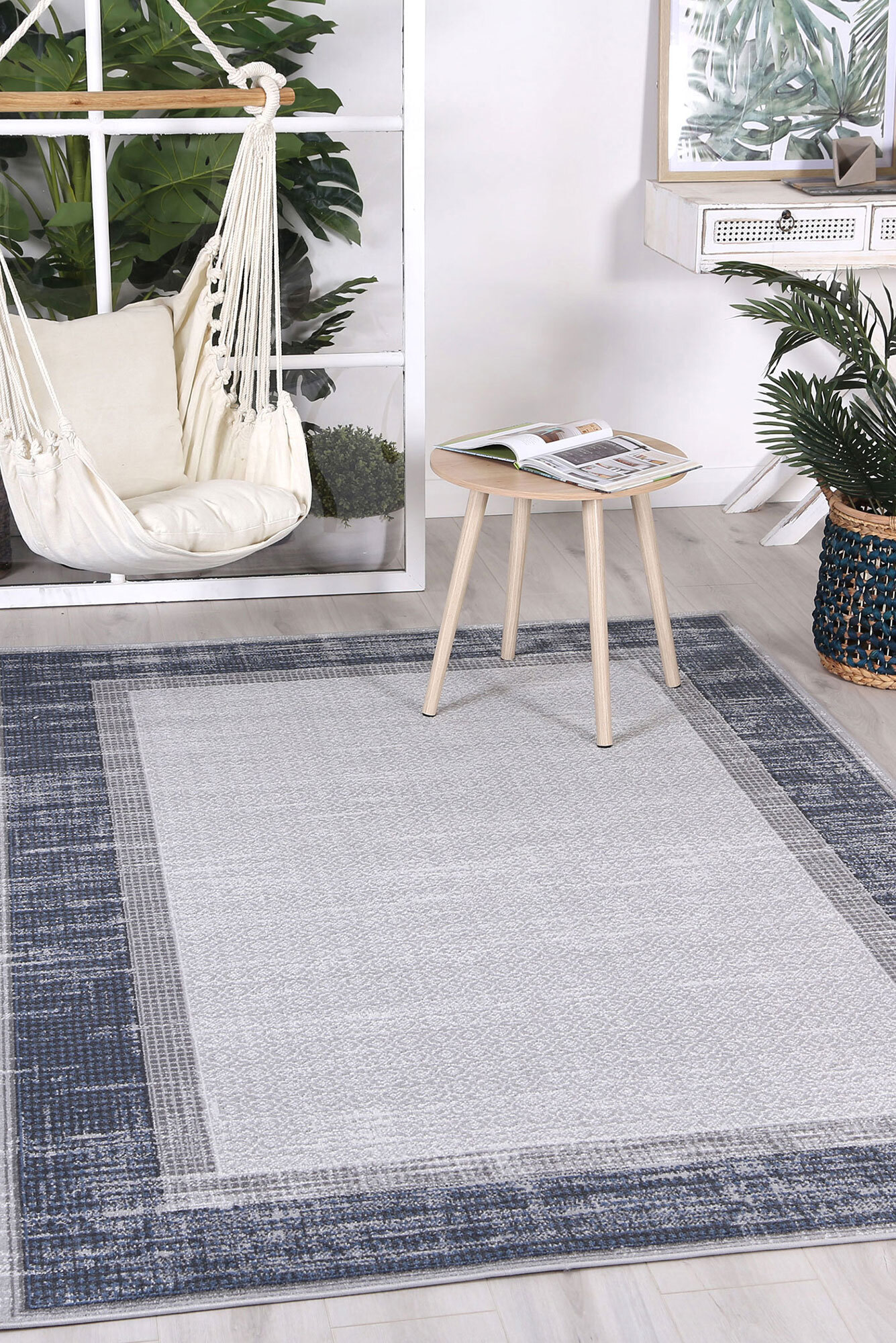 Casa Modern Border Rug(Size 230 x 160cm)
