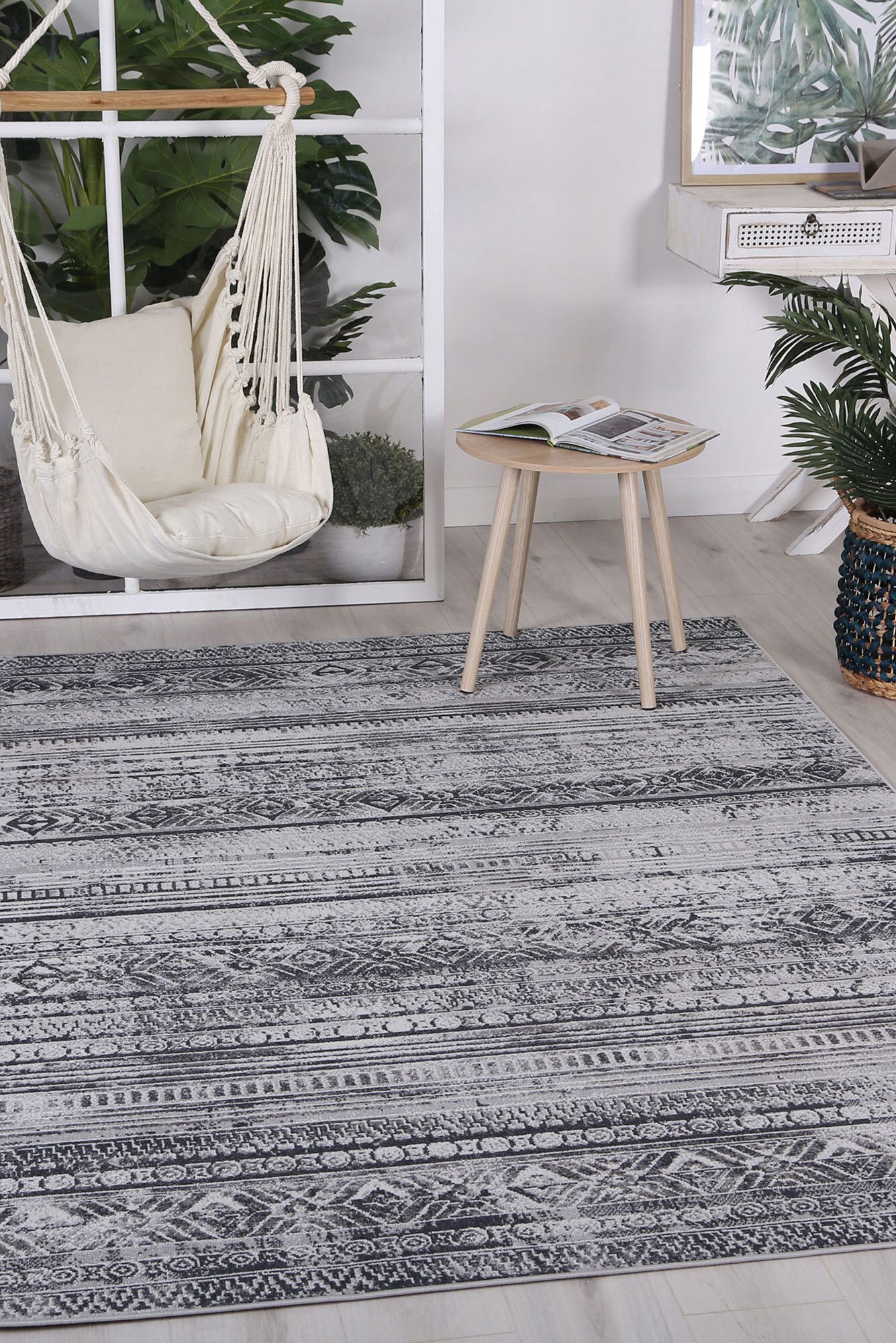 Casa Striped Abstract Rug(Size 230 x 160cm)