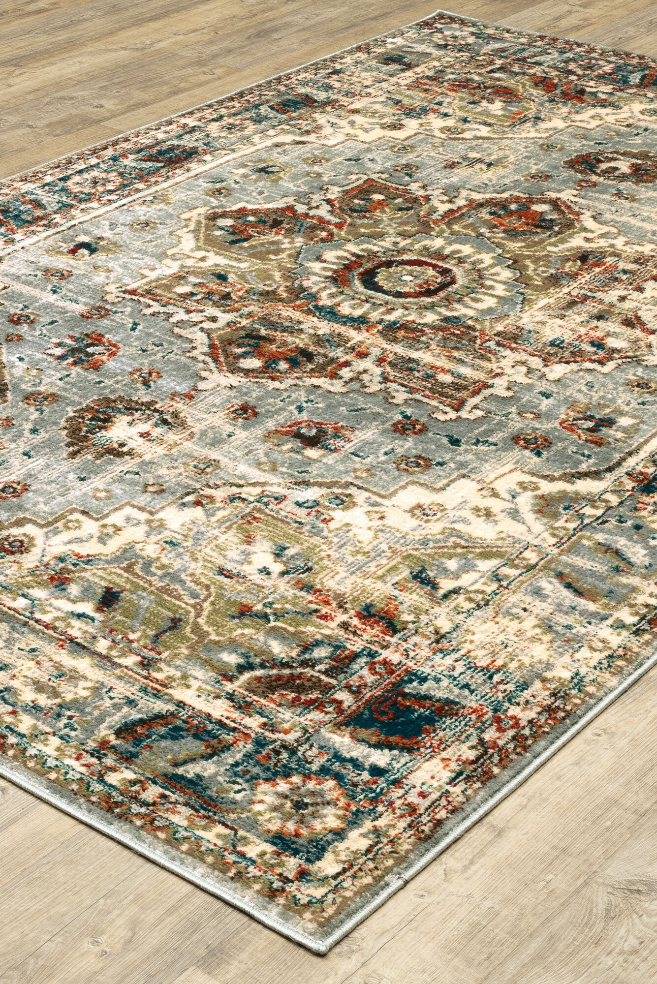 Large View Caleb Transitional Medallion Rug(Size 170 x 120cm)