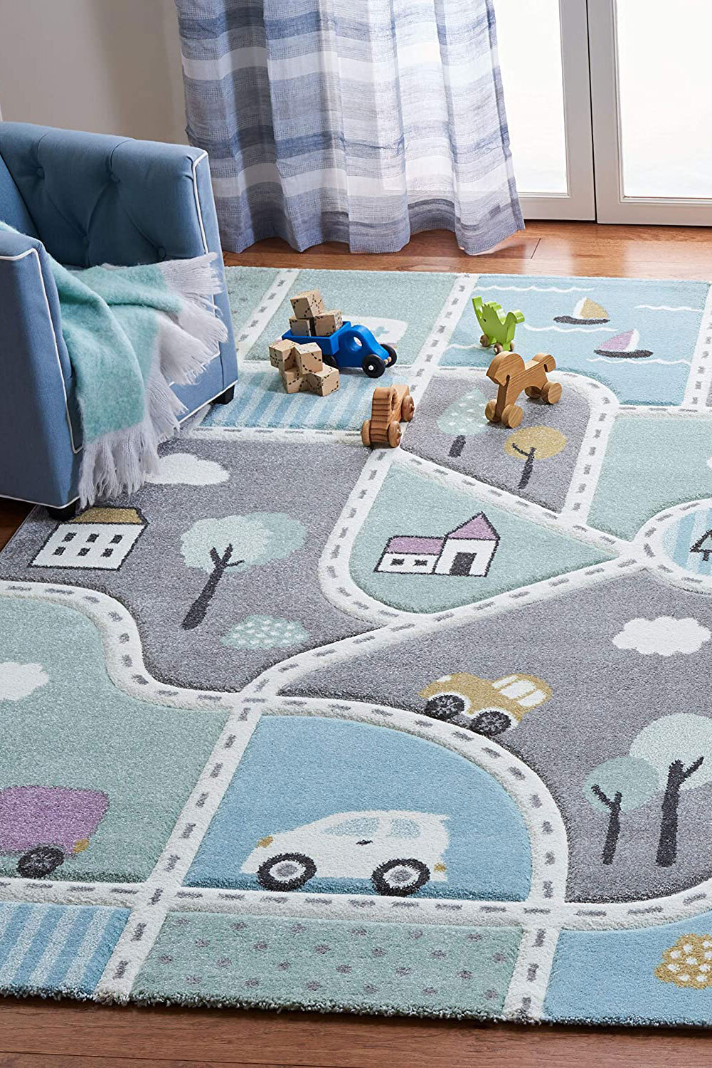 Charlie Kids Road Play Mat(Size 200 x 133cm)