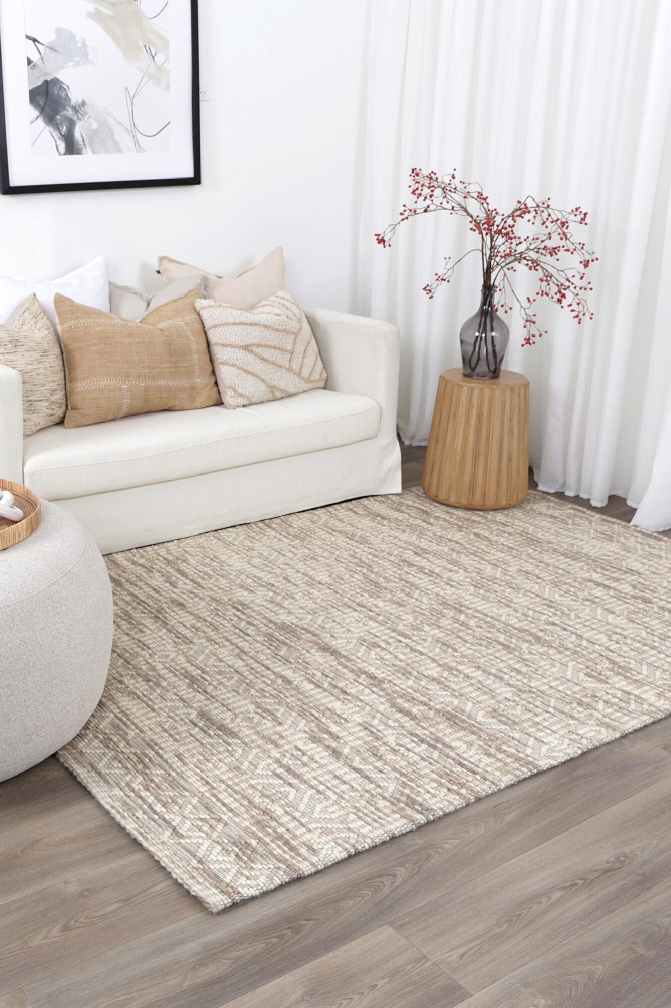 Large View Chea Geometric Wool Rug(Size 230 x 160cm)
