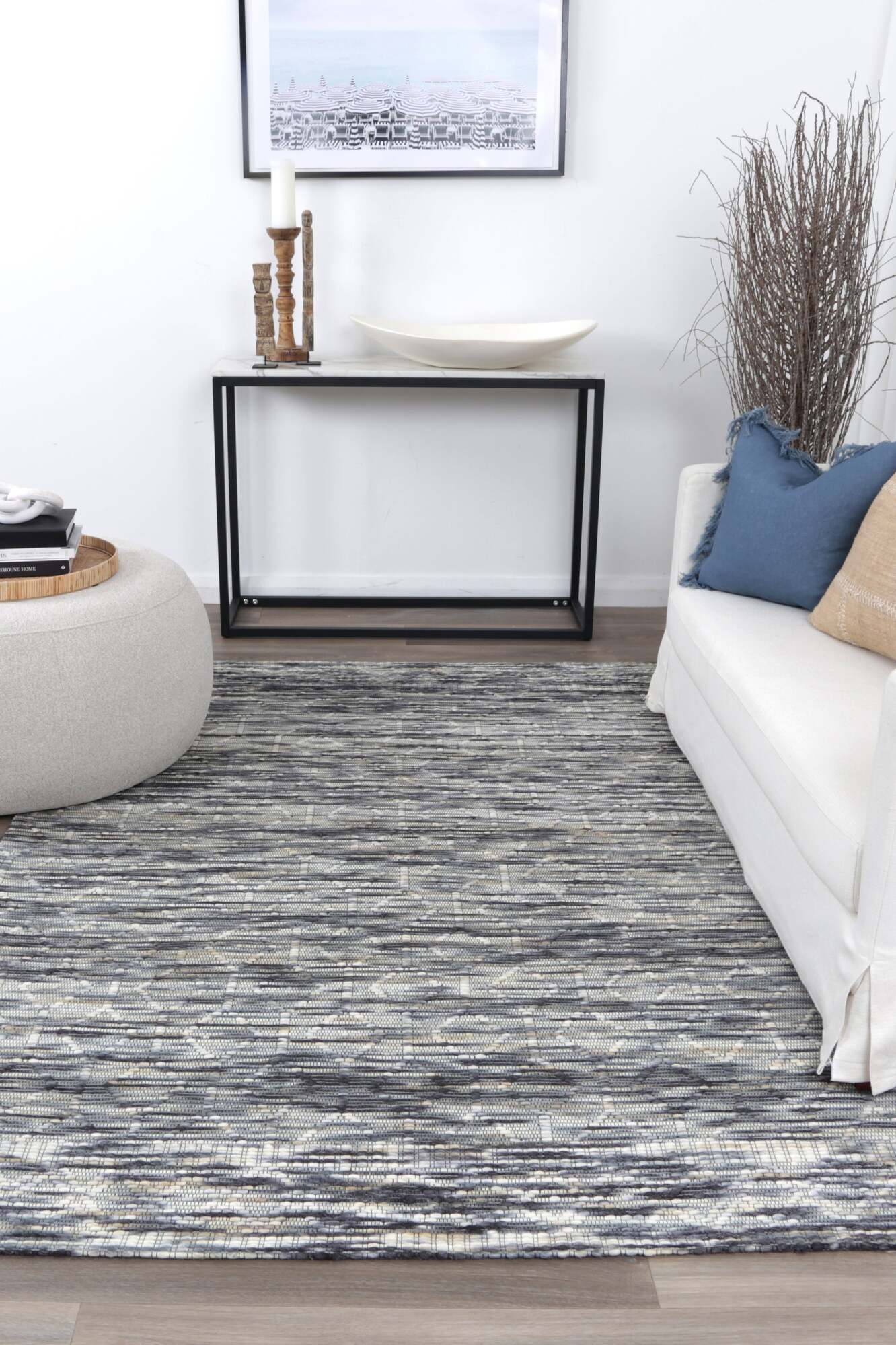 Large View Chea Geometric Wool Rug(Size 230 x 160cm)