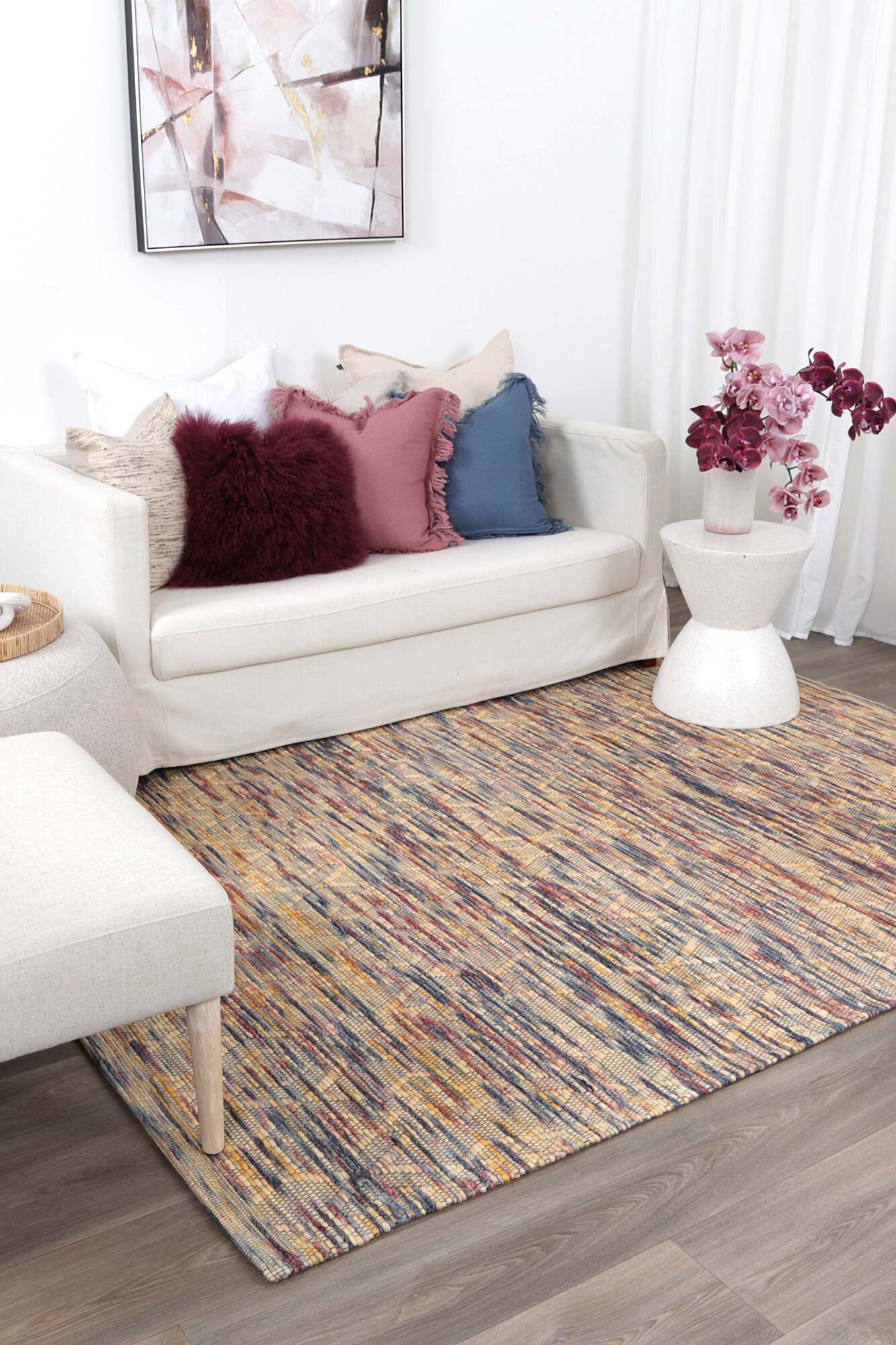 Large View Chea Geometric Wool Rug(Size 230 x 160cm)