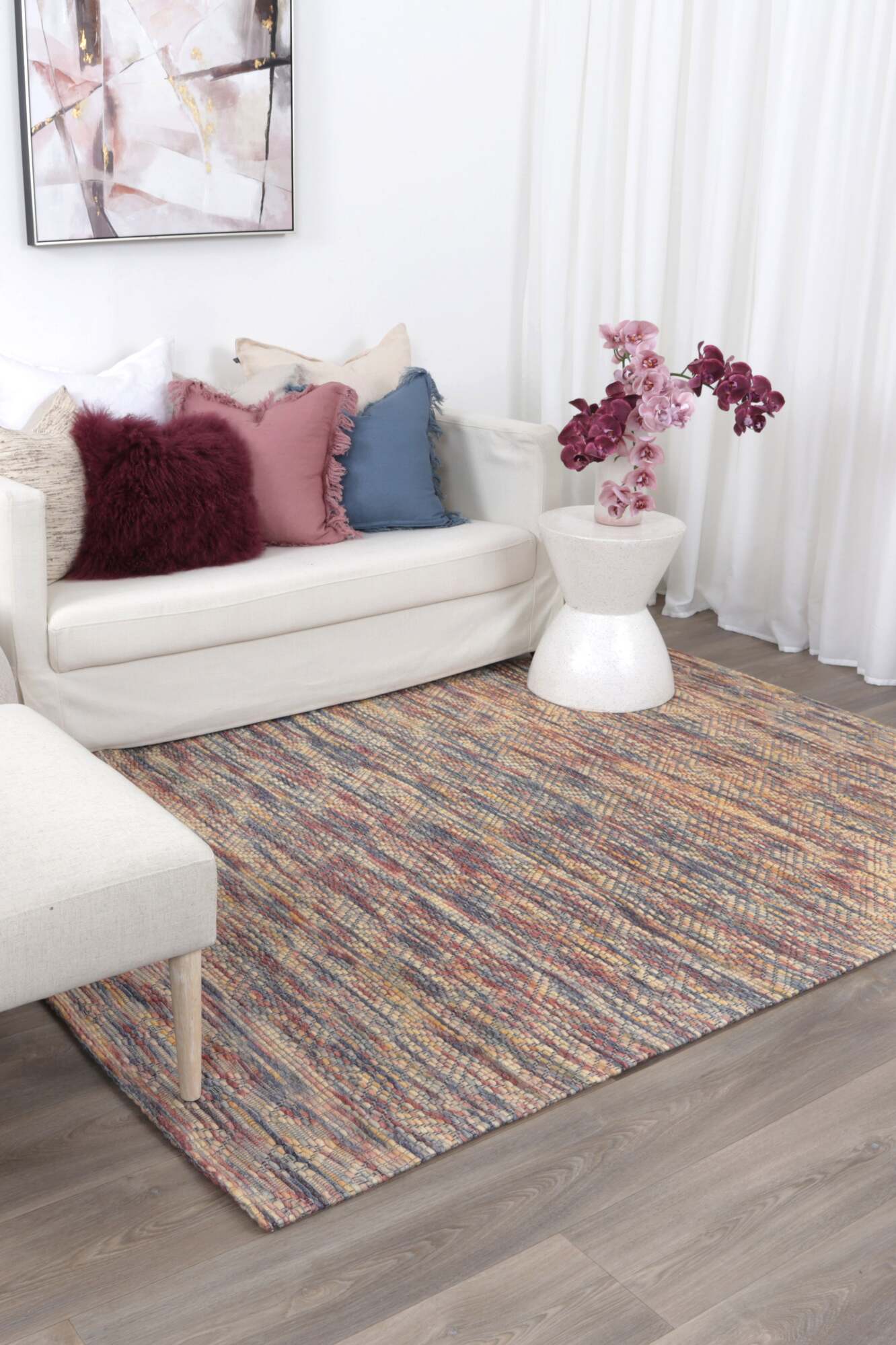 Large View Chea Geometric Wool Rug(Size 230 x 160cm)