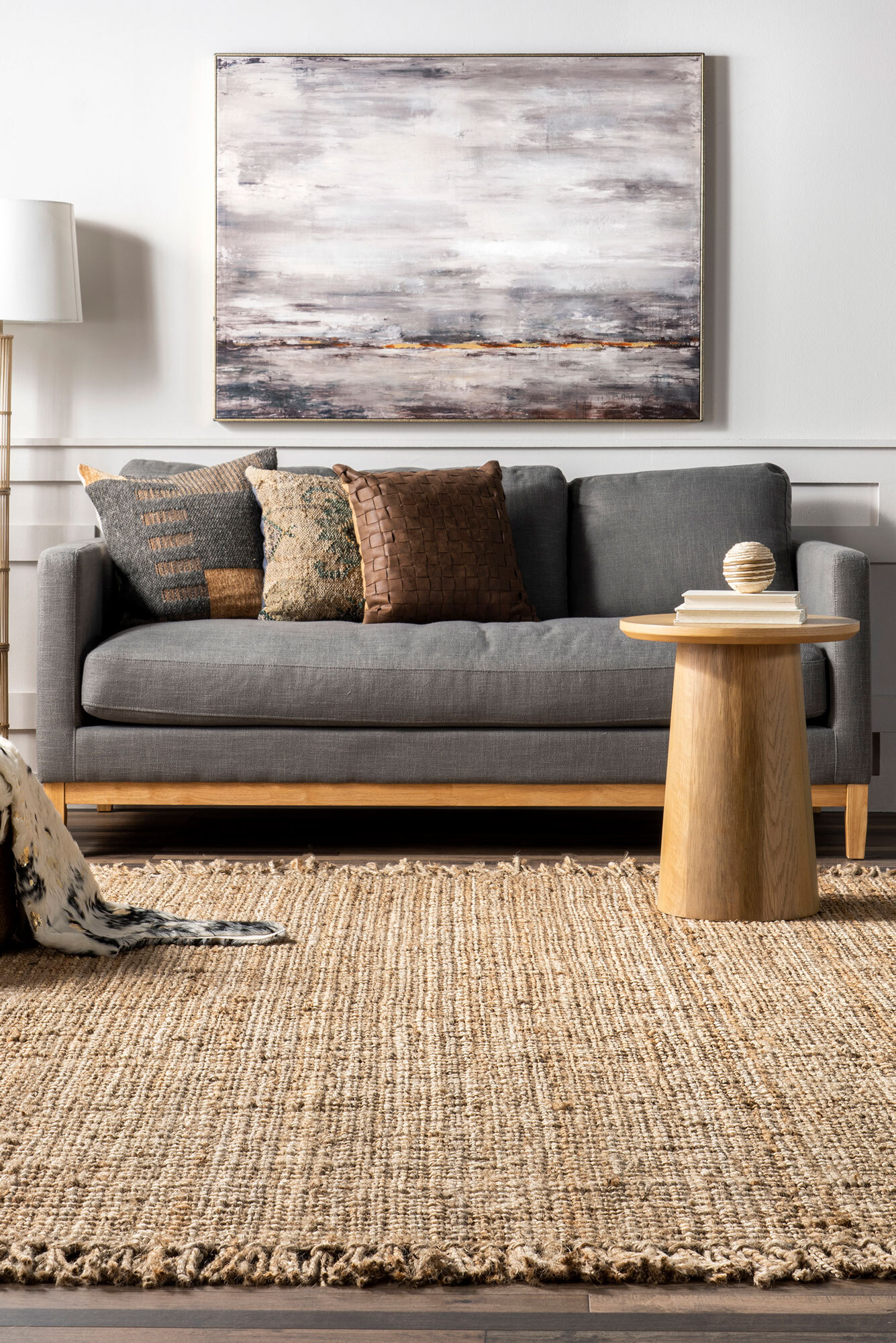 Jimmy Natural Jute Flatweave Rug(Size 164 x 120cm)