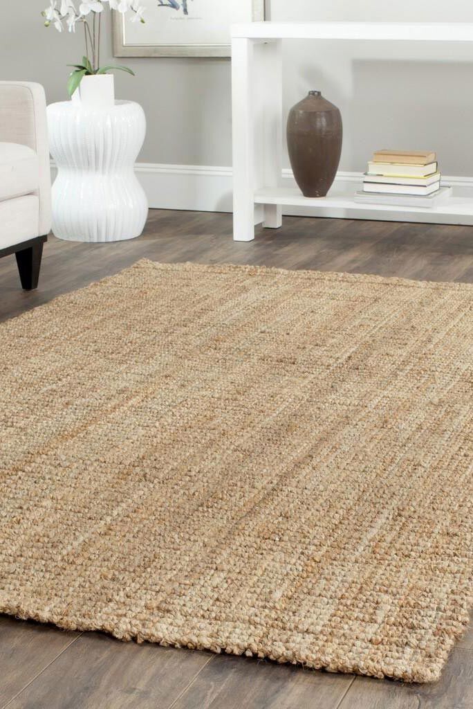 Natural Jute Hand Woven Rug(Size 164 x 120cm)