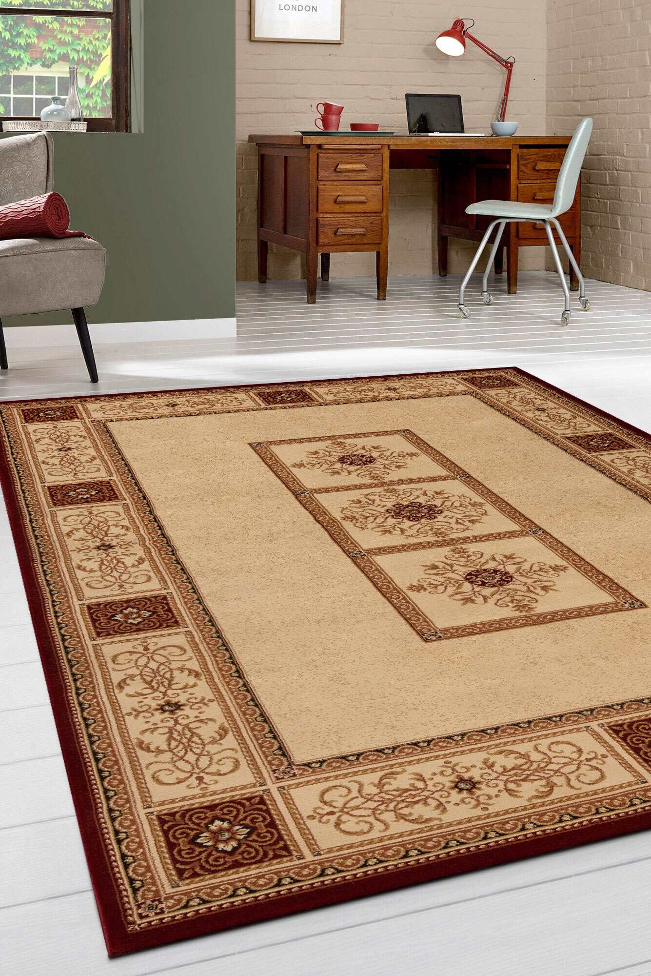 Cain Transitional Medallion Rug(Size 170 x 120cm)