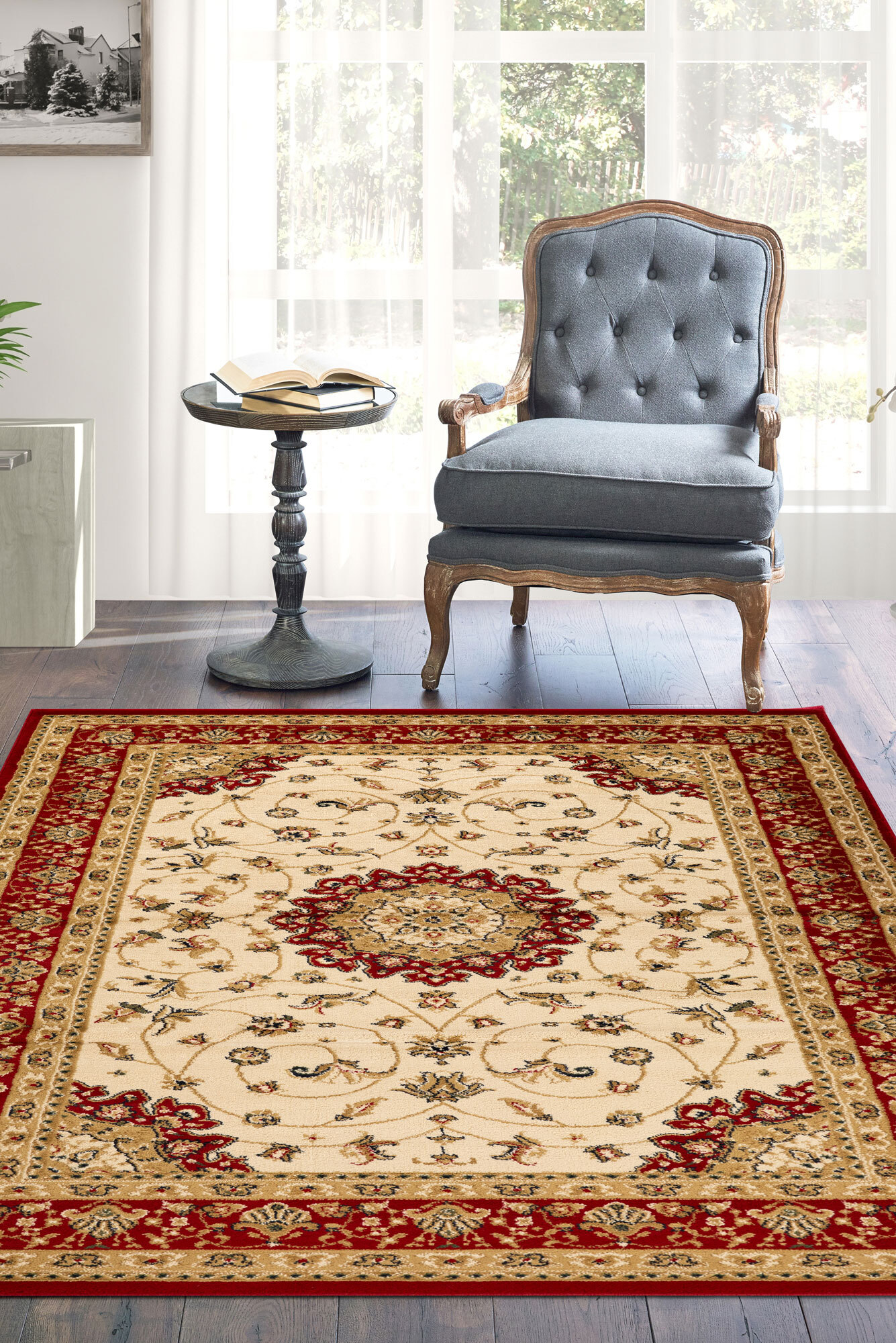 Coen Traditional Medallion Rug(Size 170 x 120cm)