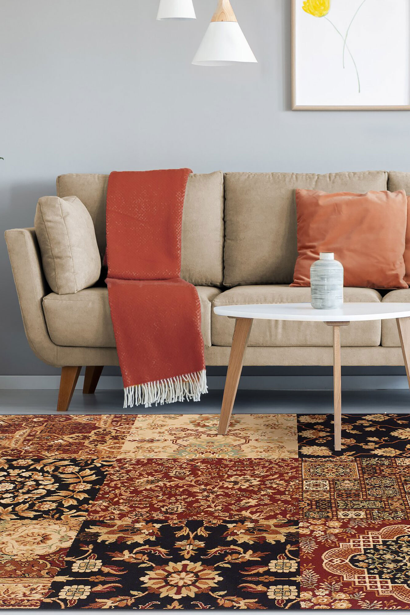 Large View Couture Classic Patchwork Rug(Size 235 x 160cm)