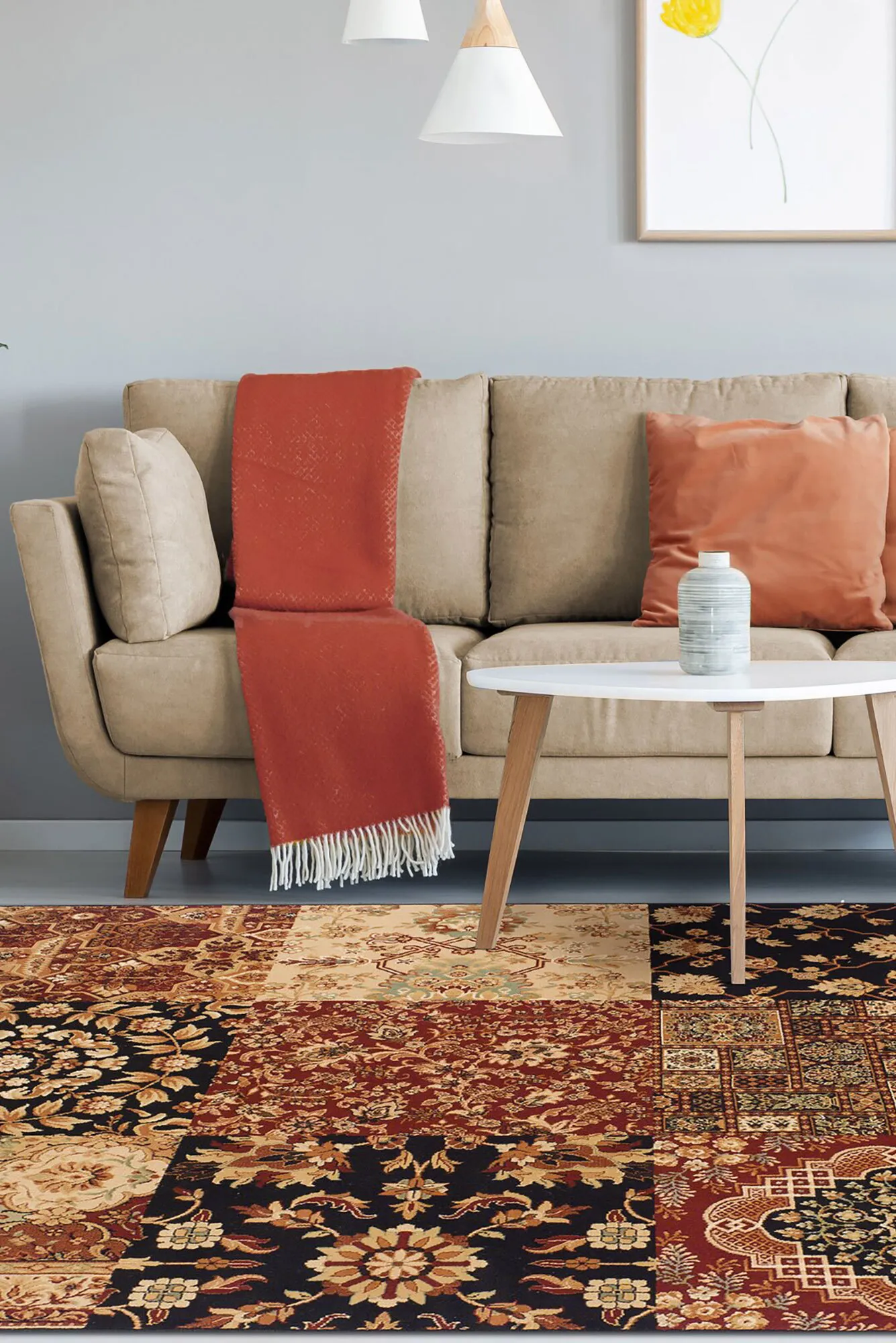Large View Couture Classic Patchwork Rug(Size 235 x 160cm)