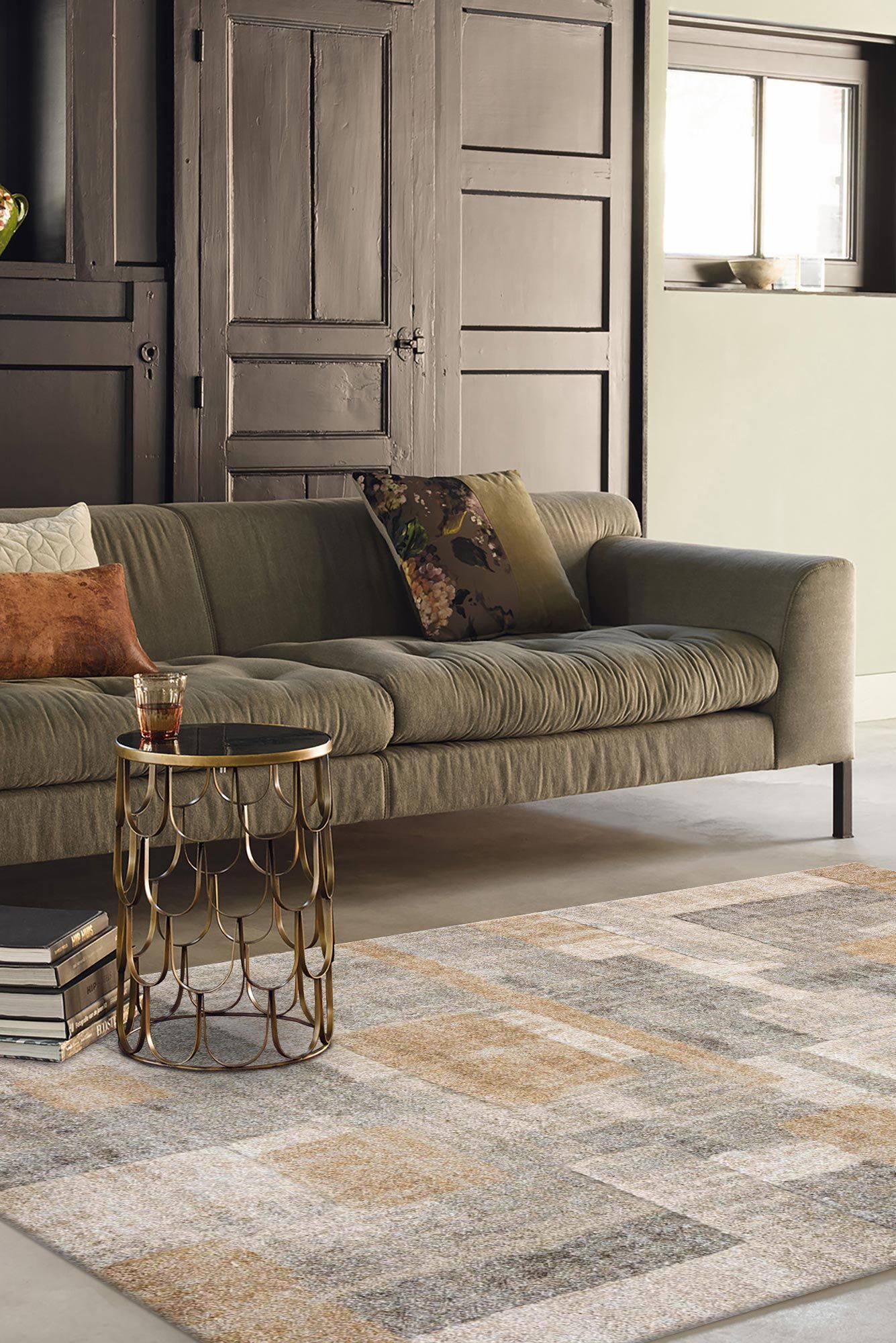 Large View Cremona Geometric Carved Rug(Size 230 x 160cm)