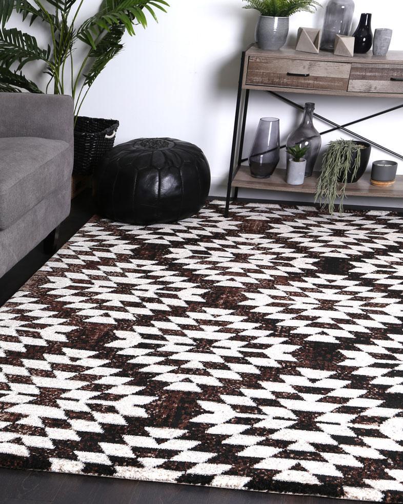 Large View Dale Geometric Moroccan Rug(Size 170 x 120cm)