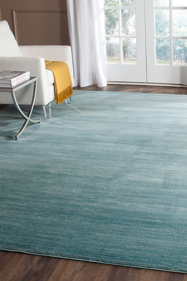 Domani Modern Plain Blue Rug(Size 170 x 120cm)