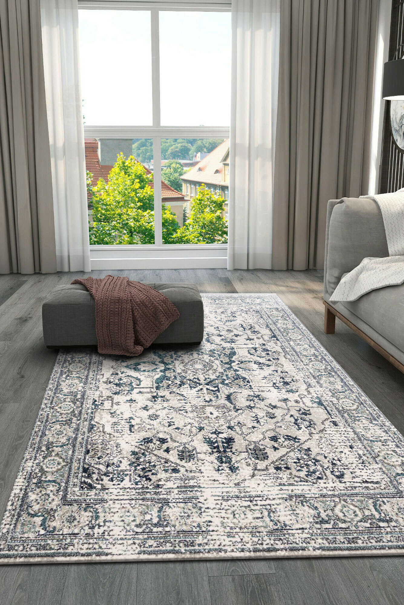 Erin Distressed Vintage Rug(Size 220 x 150cm)