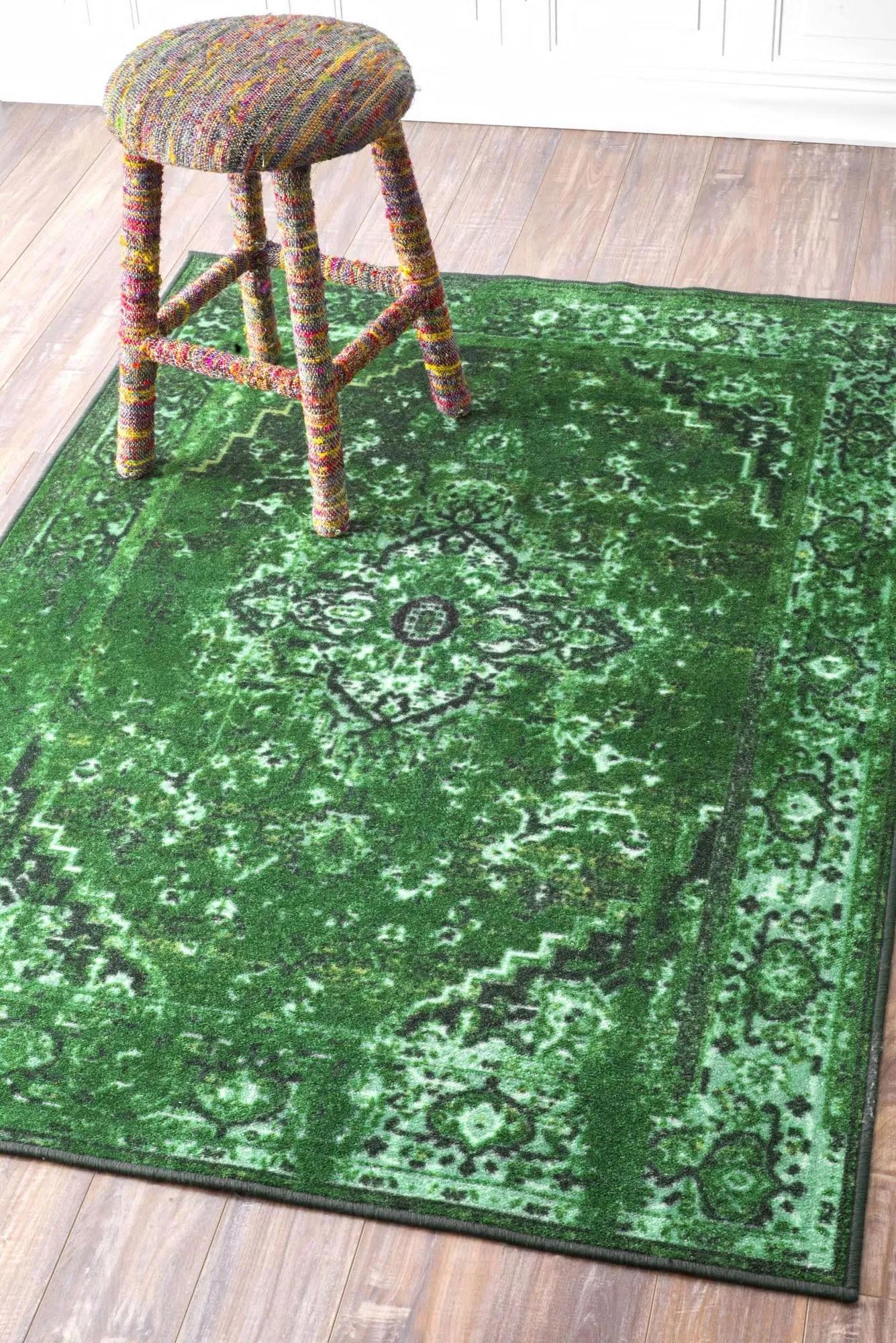 Ellie Overdyed Rubber Backed Rug(Size 170 x 120cm)