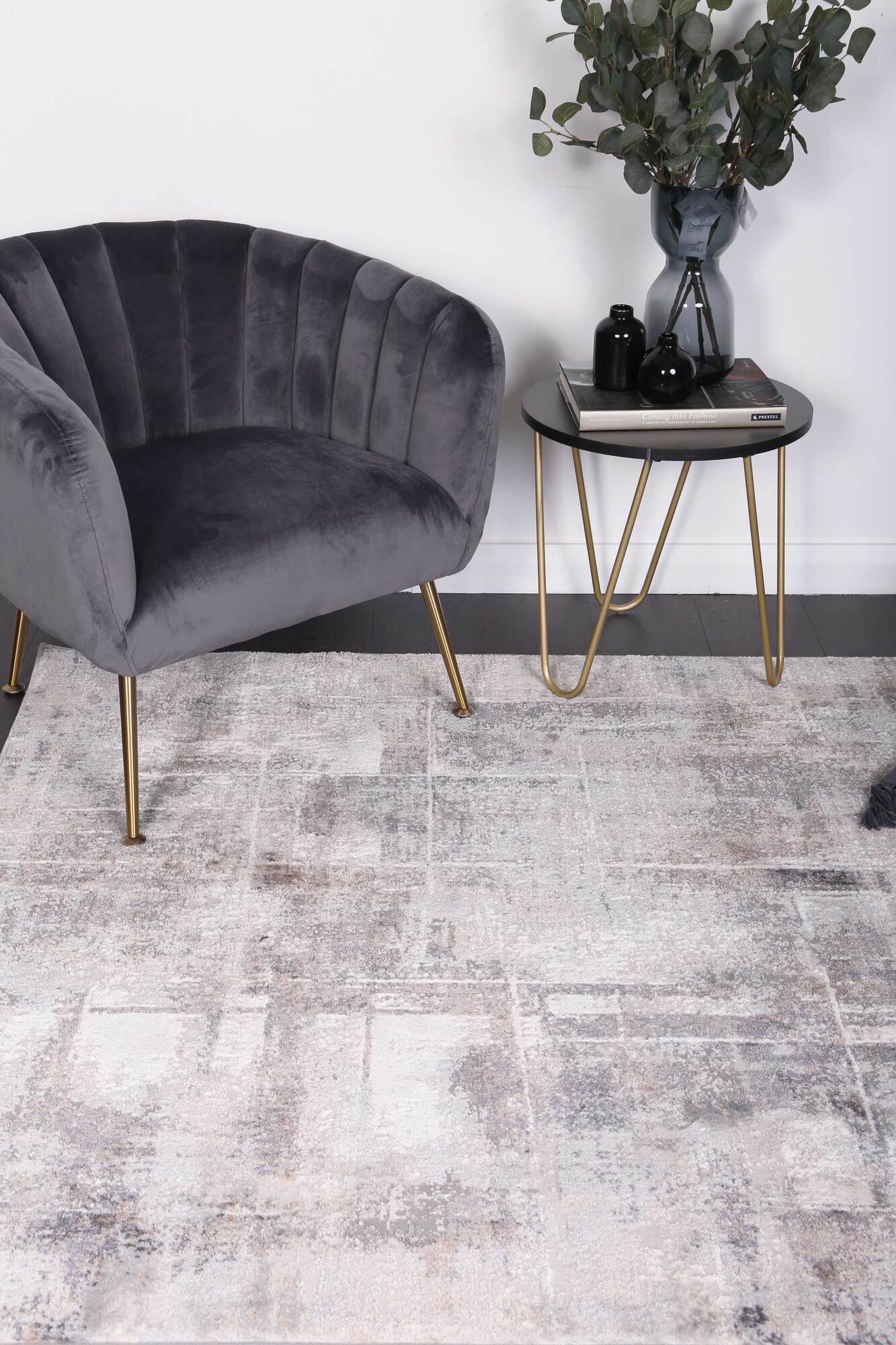 Large View Elvis Transitional Abstract Rug(Size 300 x 80cm) RUNNER