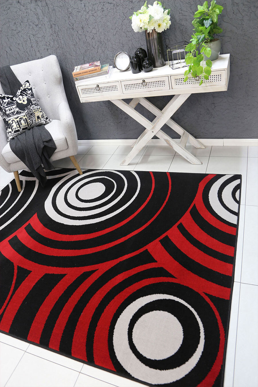 Emma Modern Circle Pattern Rug(Size 230 x 160cm)