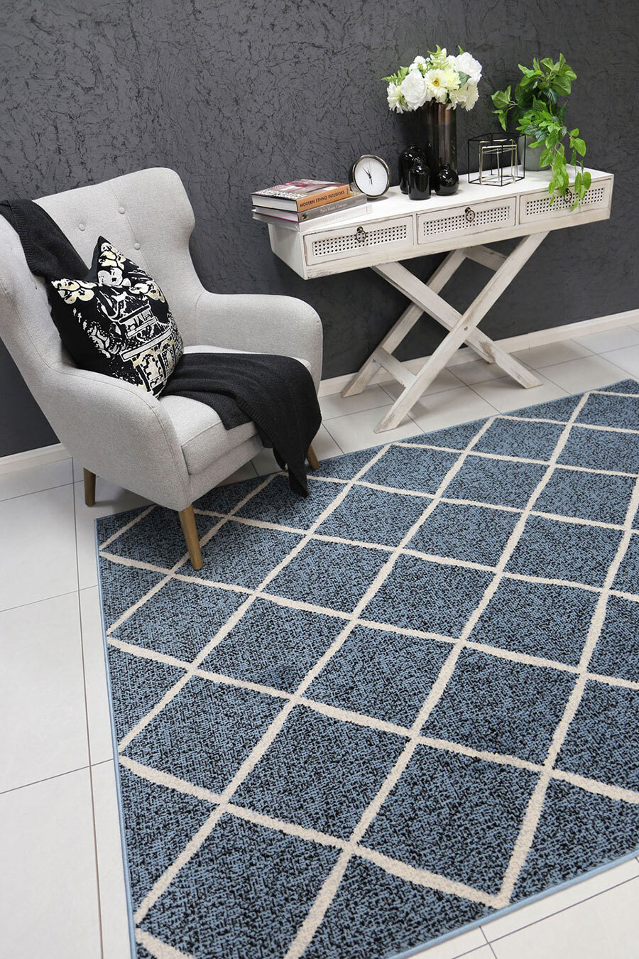 Emma Modern Trellis Rug(Size 230 x 160cm)