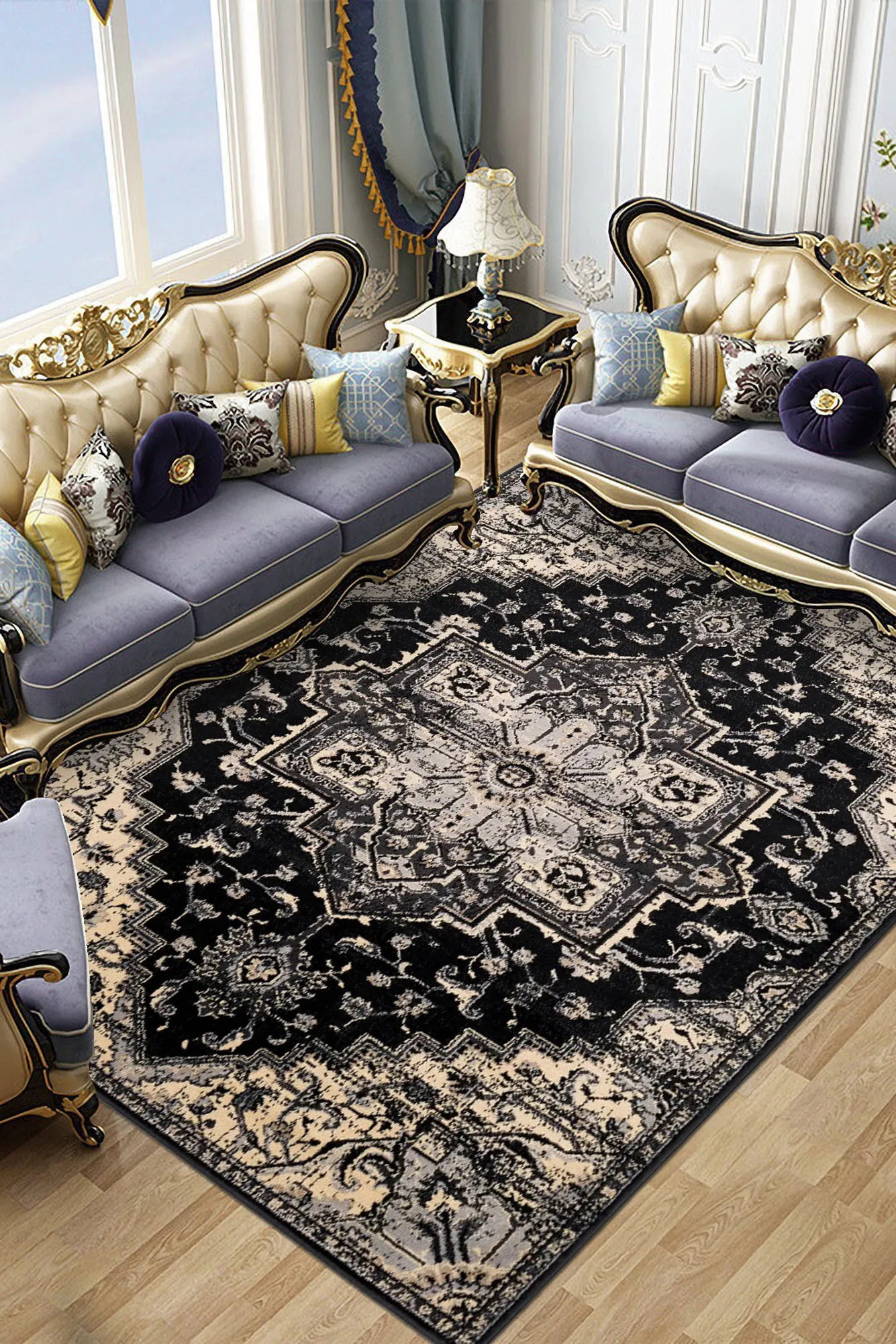 Large View Empire Traditional Medallion Rug(Size 285 x 200cm)