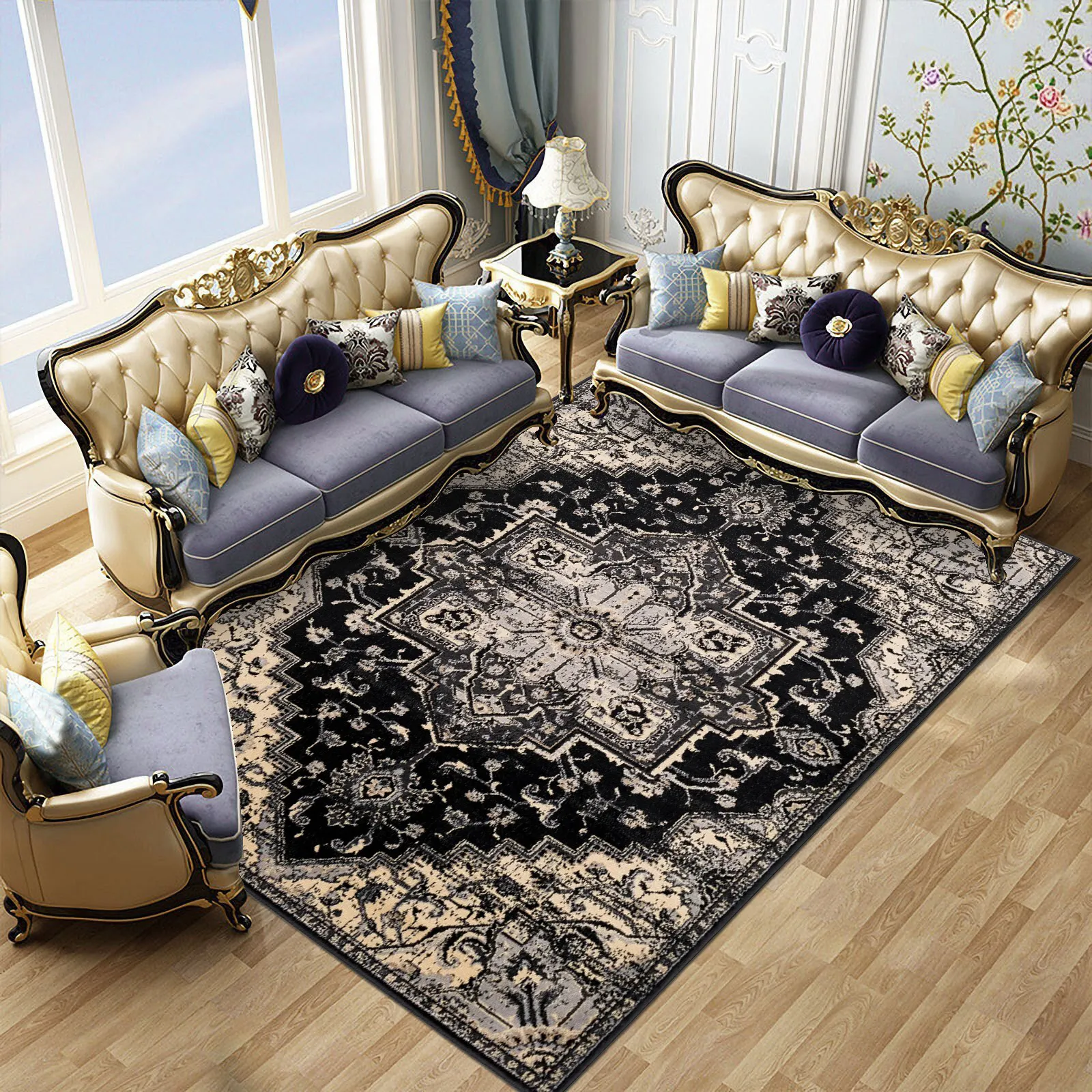 Large View Empire Traditional Medallion Rug