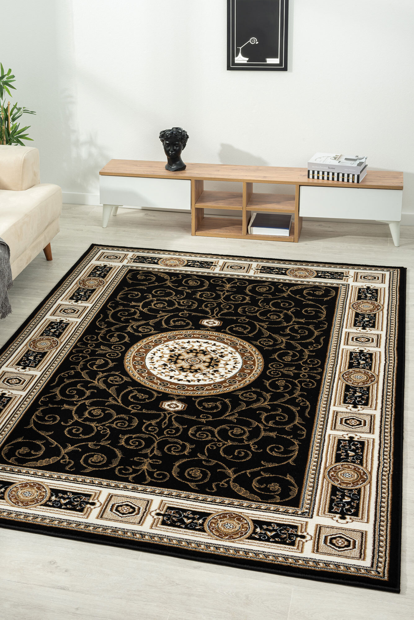 Large View Erwin Traditional Medallion Rug(Size 170 x 120cm)