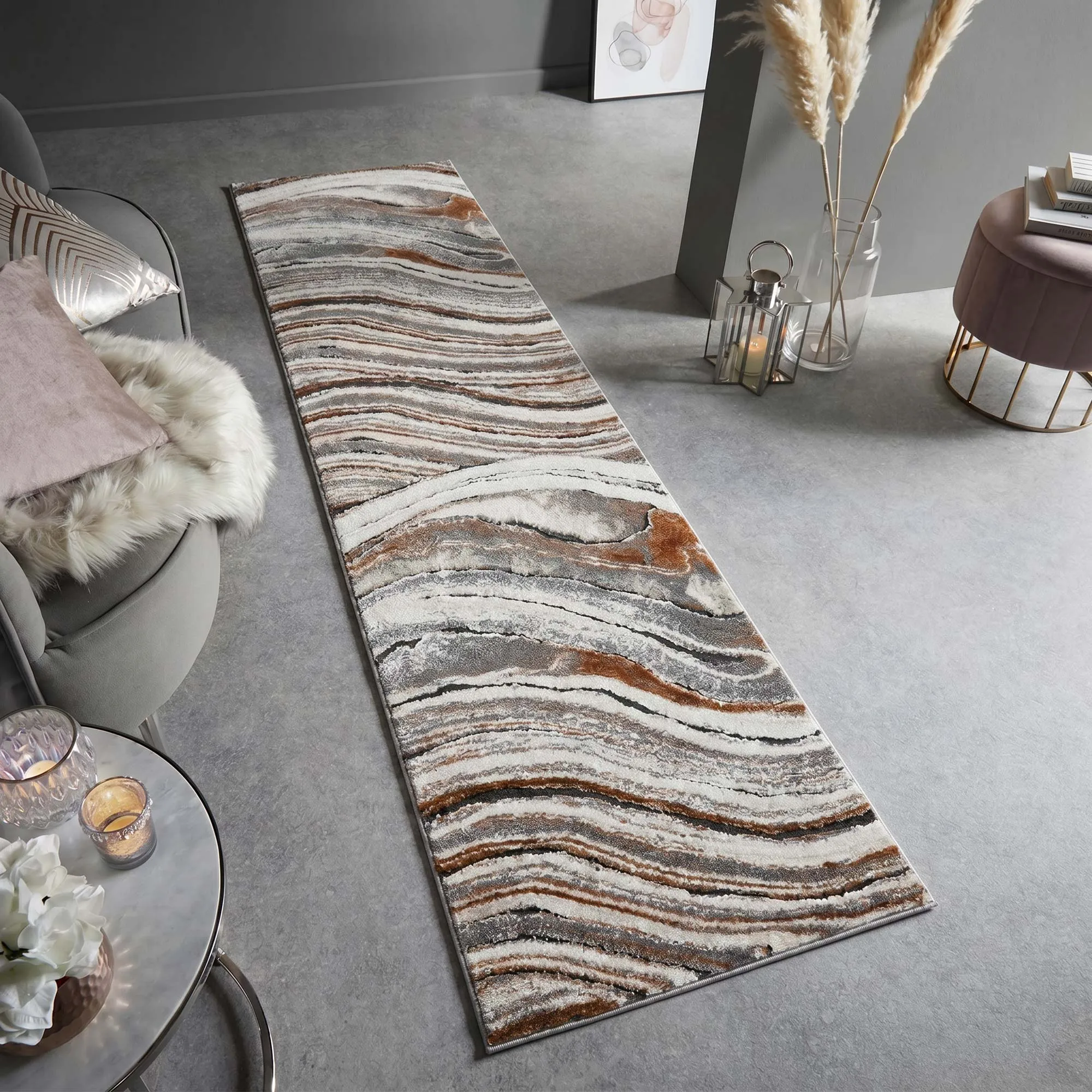 Fantasy Modern Marble Rug