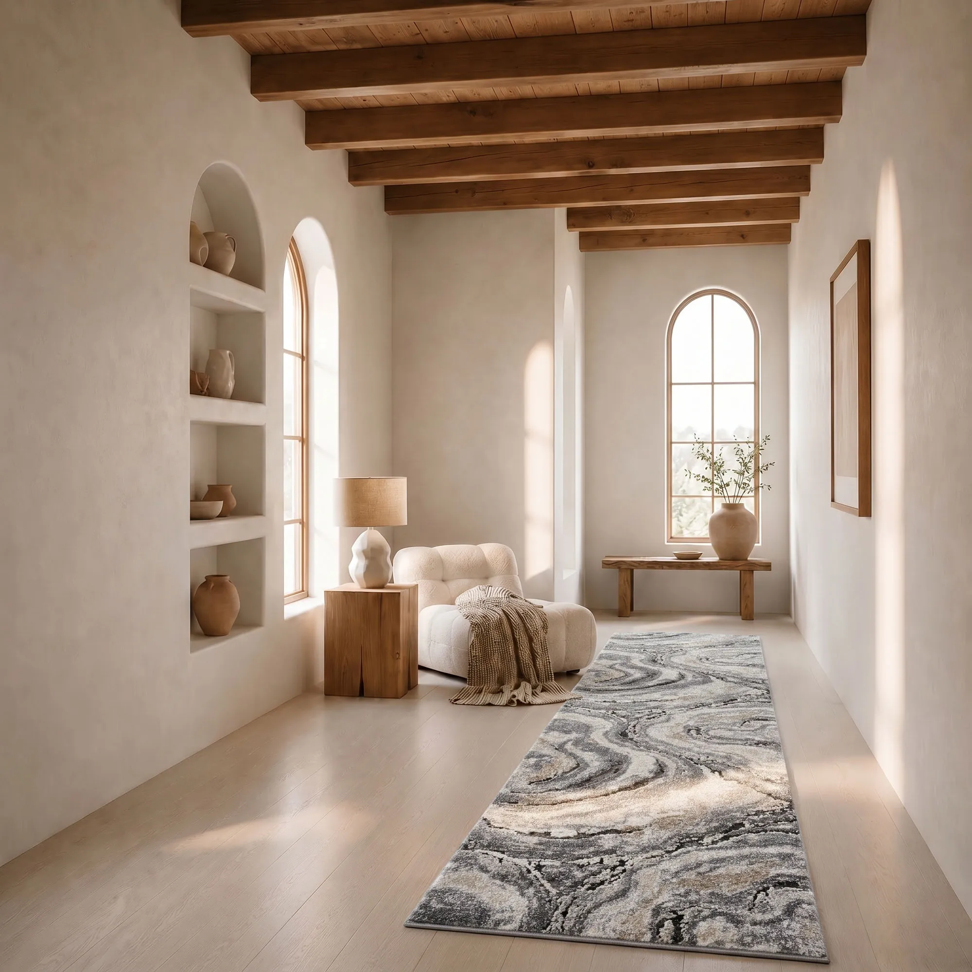 Fantasy Modern Marble Rug