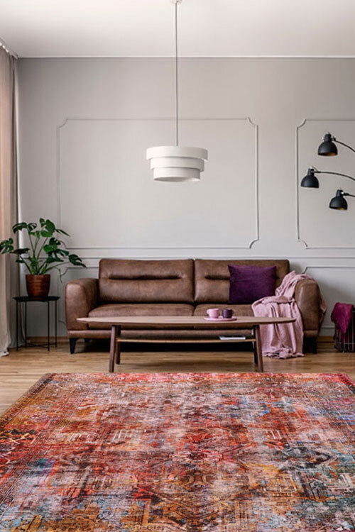 Large View Fara Traditional Overdyed Rug(Size 180 x 115cm)