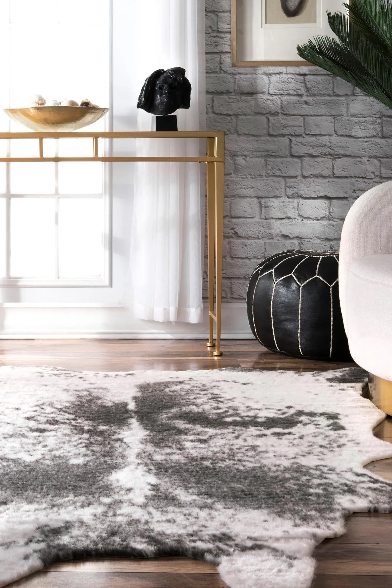 Large View Wild West Faux Cowhide(Size 231 x 175cm)