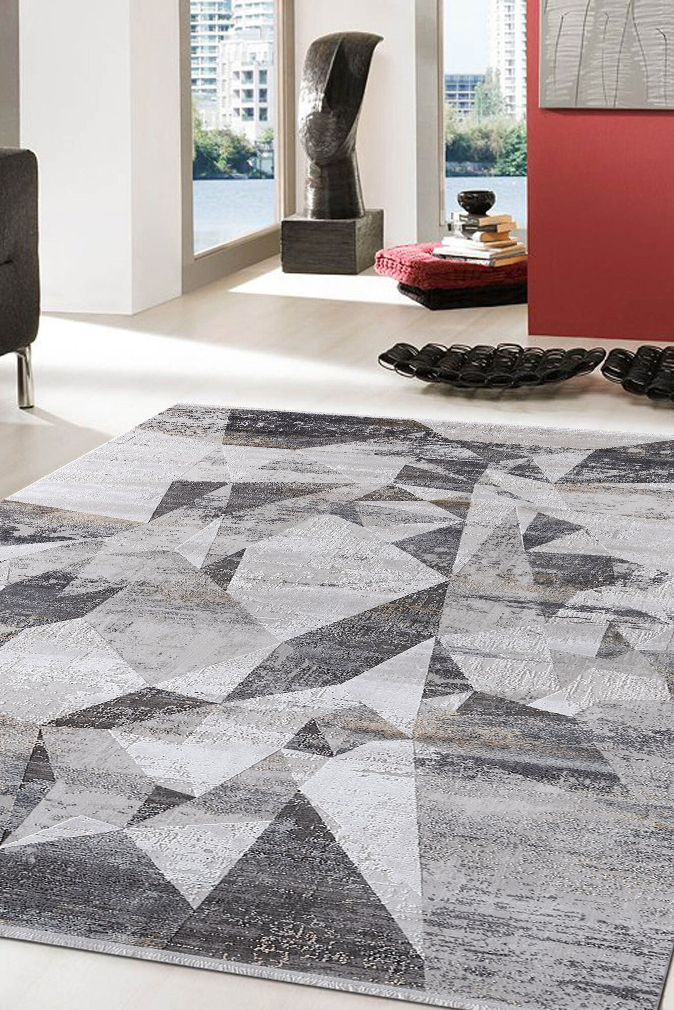 Fendi Contemporary Abstract Rug(Size 230 x 160cm)