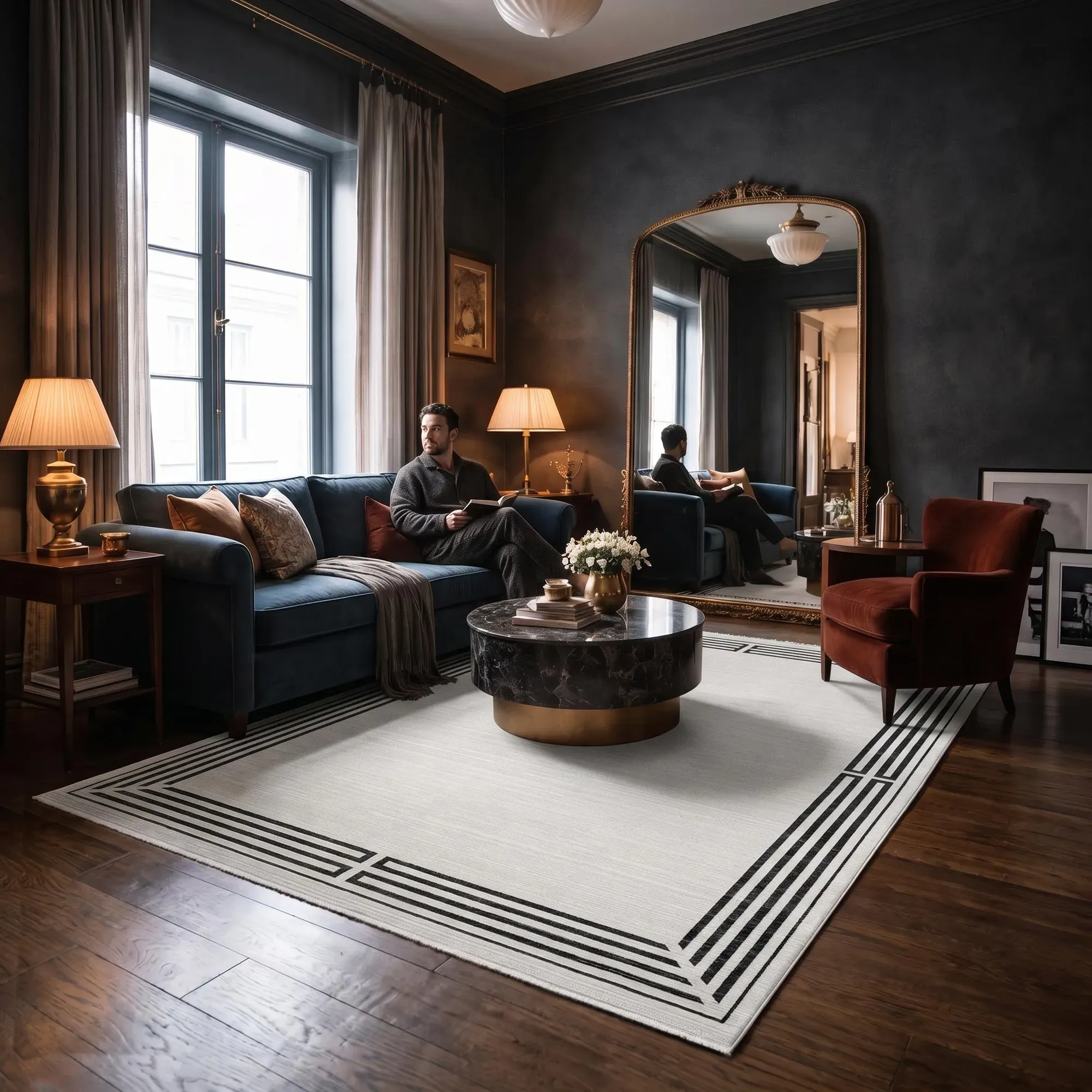 Fendi Premium Border Rug