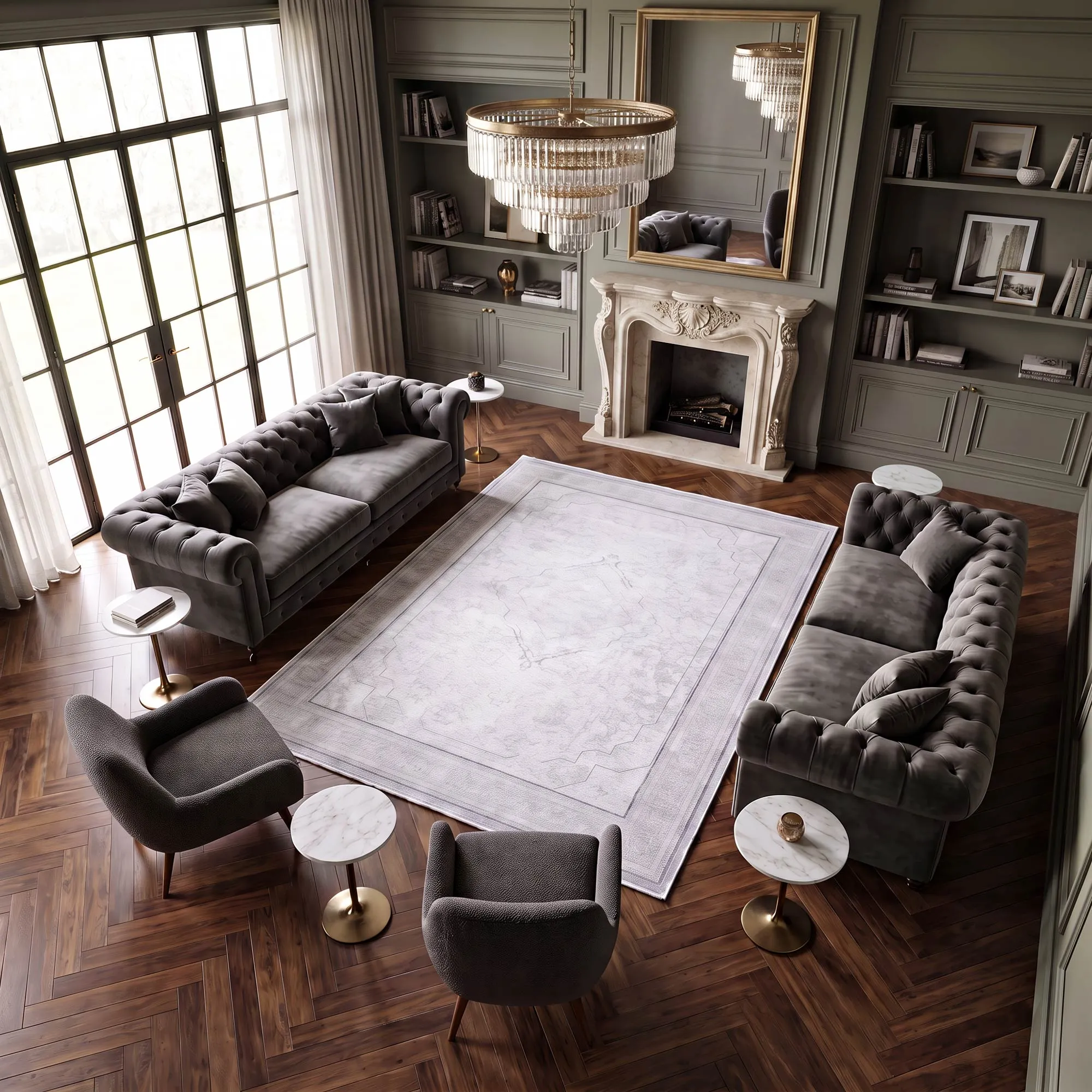 Fendi Traditional Medallion Rug
