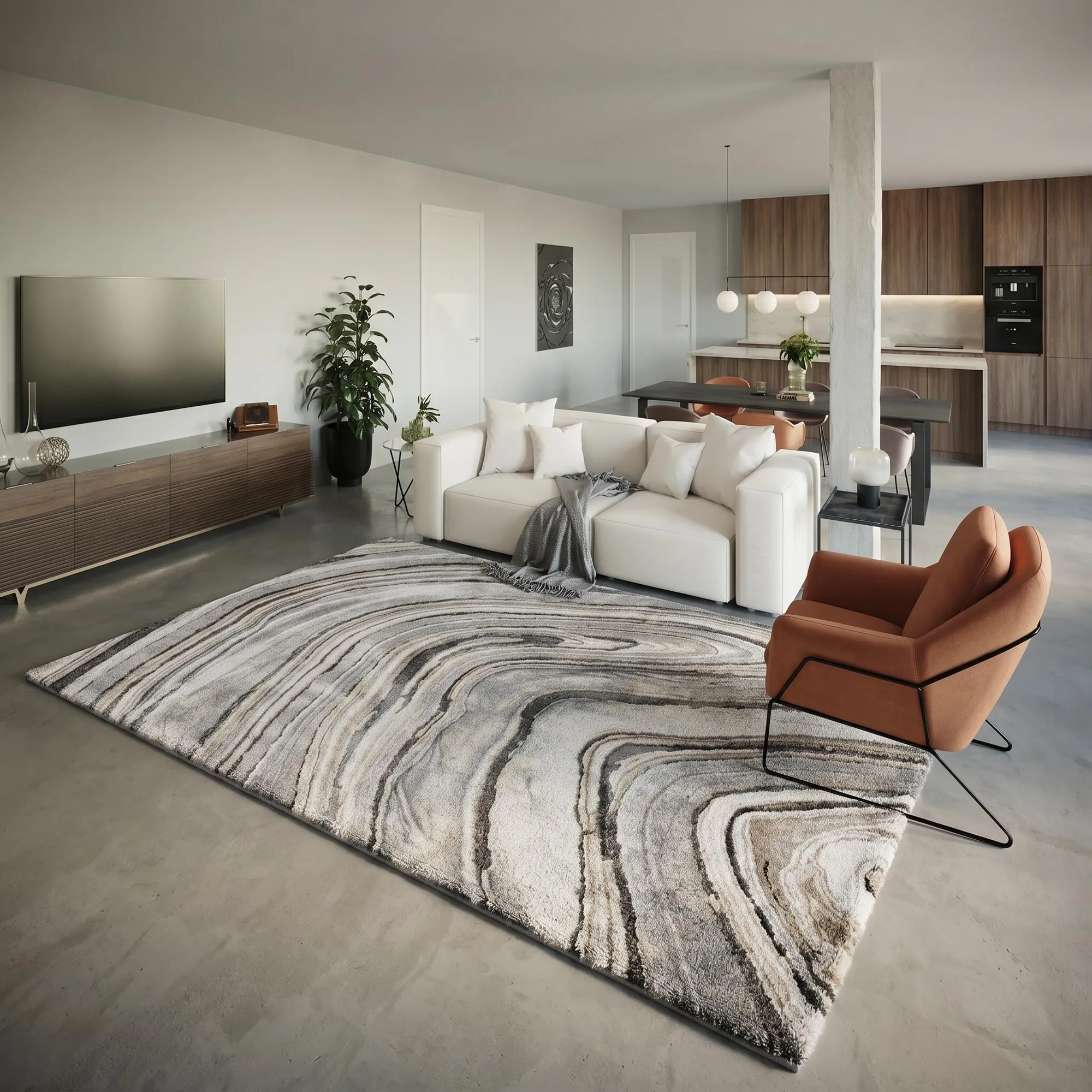 Foundation Modern Marble Rug