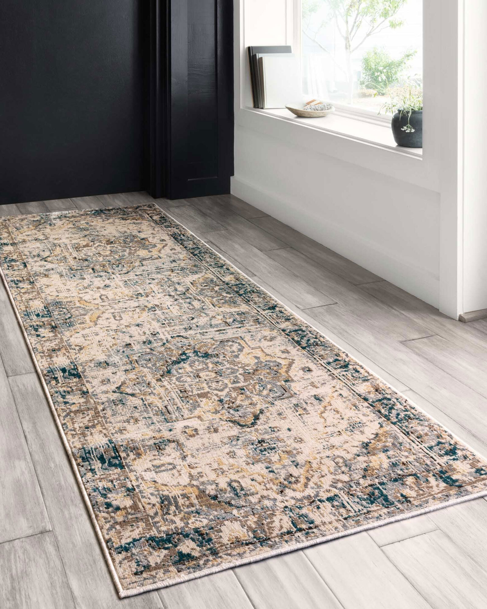 Large View Fred Traditional Medallion Rug