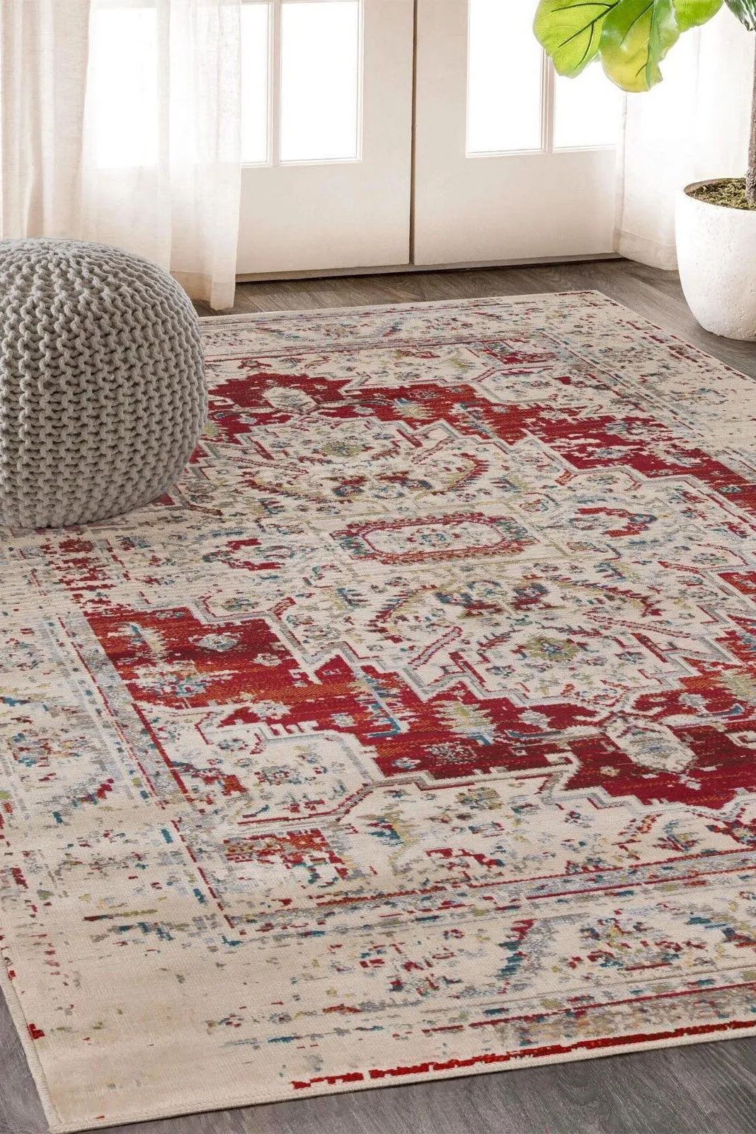 Fred Traditional Medallion Rug(Size 220 x 150cm)