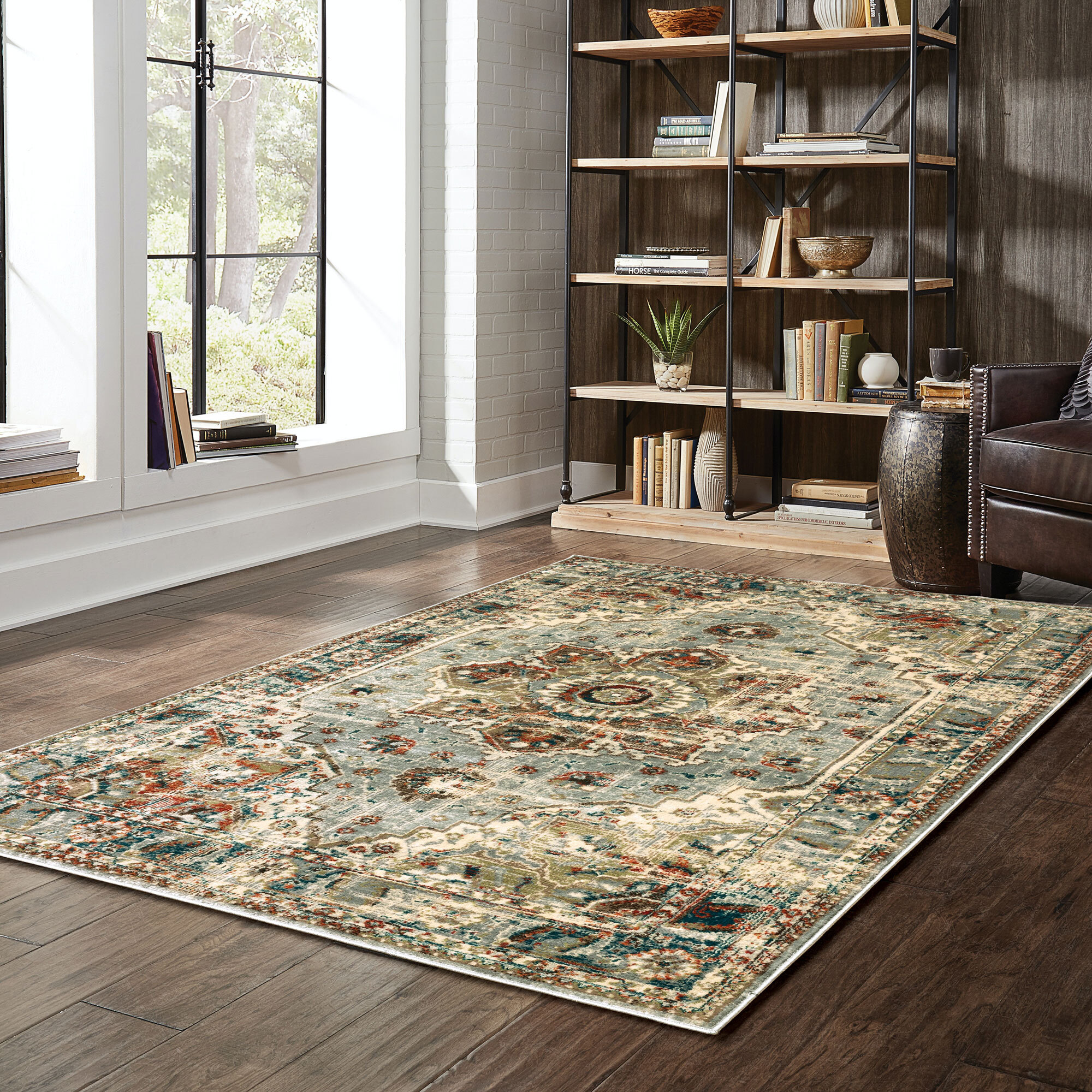 Large View Fred Traditional Medallion Rug