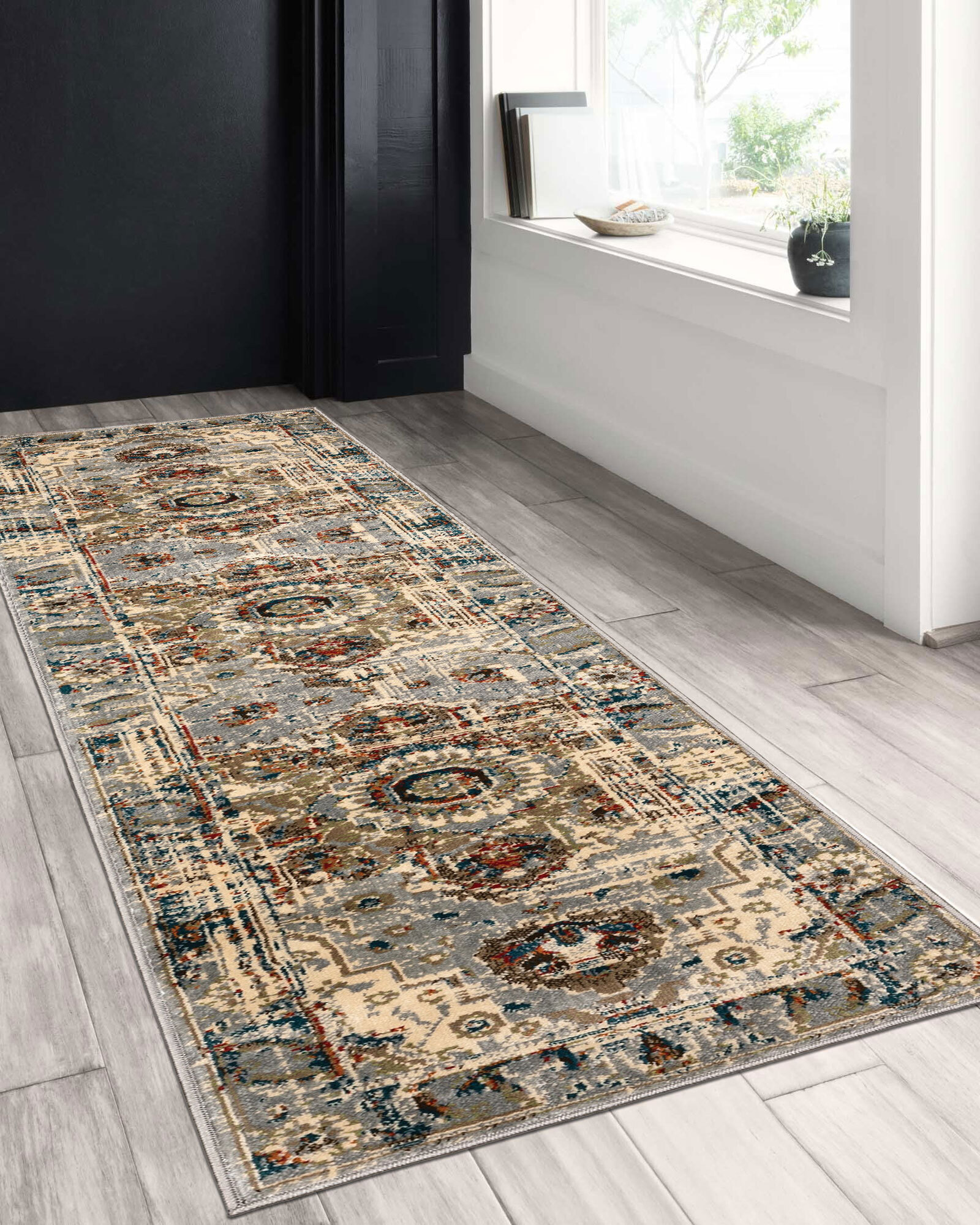 Large View Fred Traditional Medallion Rug