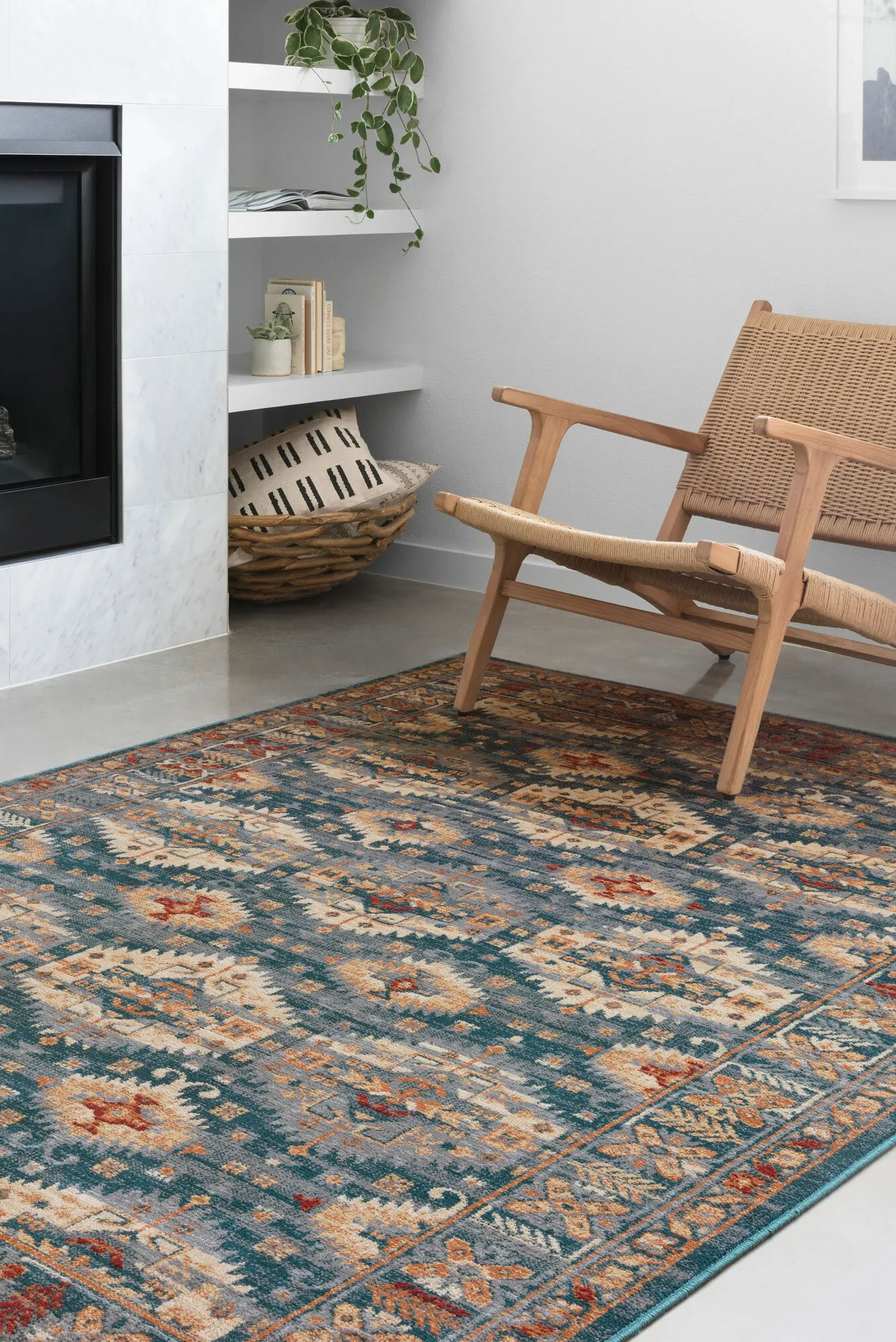 Fred Traditional Medallion Rug(Size 220 x 150cm)