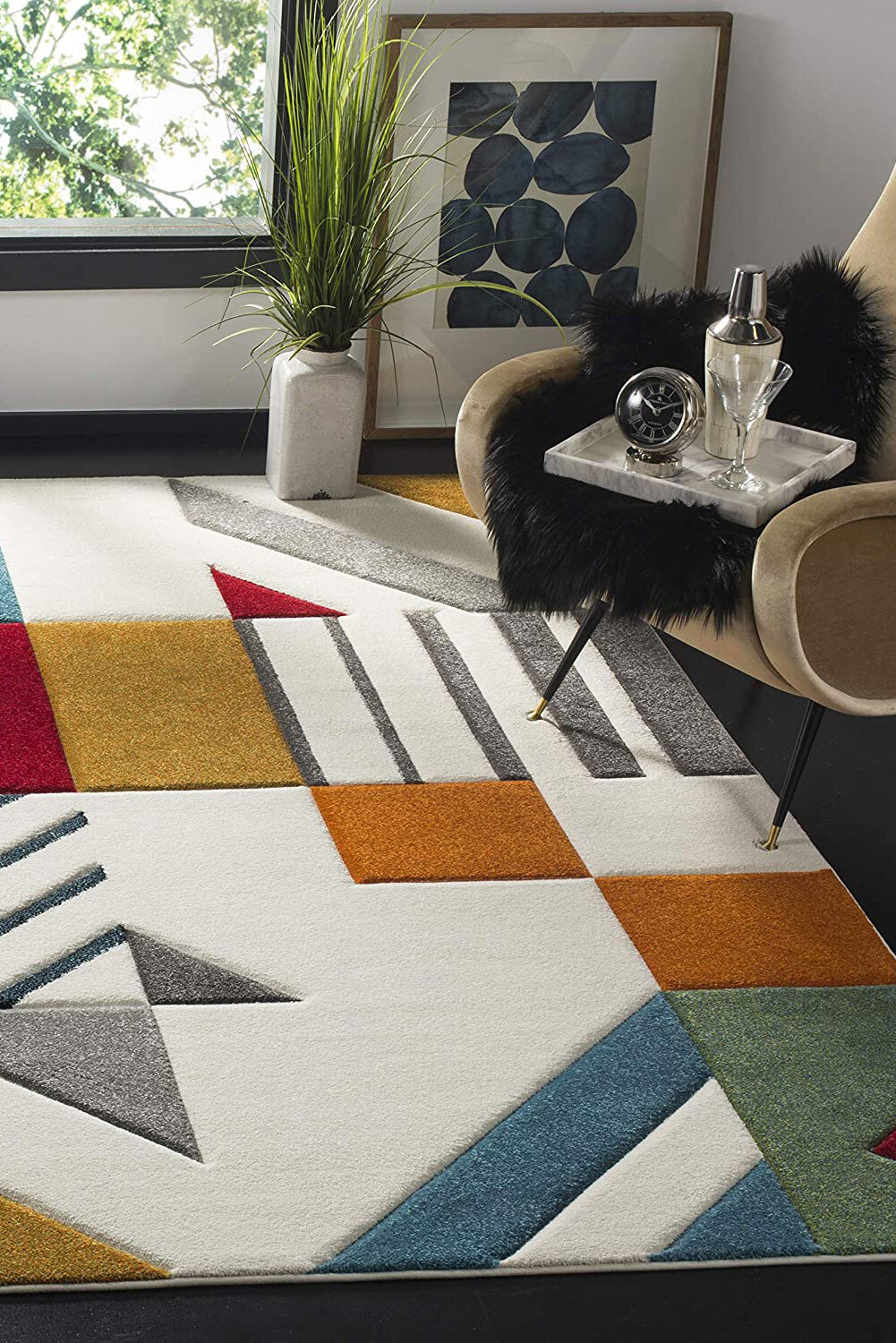 Large View Freya Modern Geometric Rug(Size 270 x 180cm)