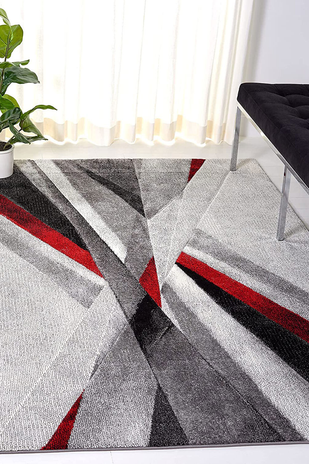 Freya Modern Carved Abstract Rug(Size 220 x 150cm)