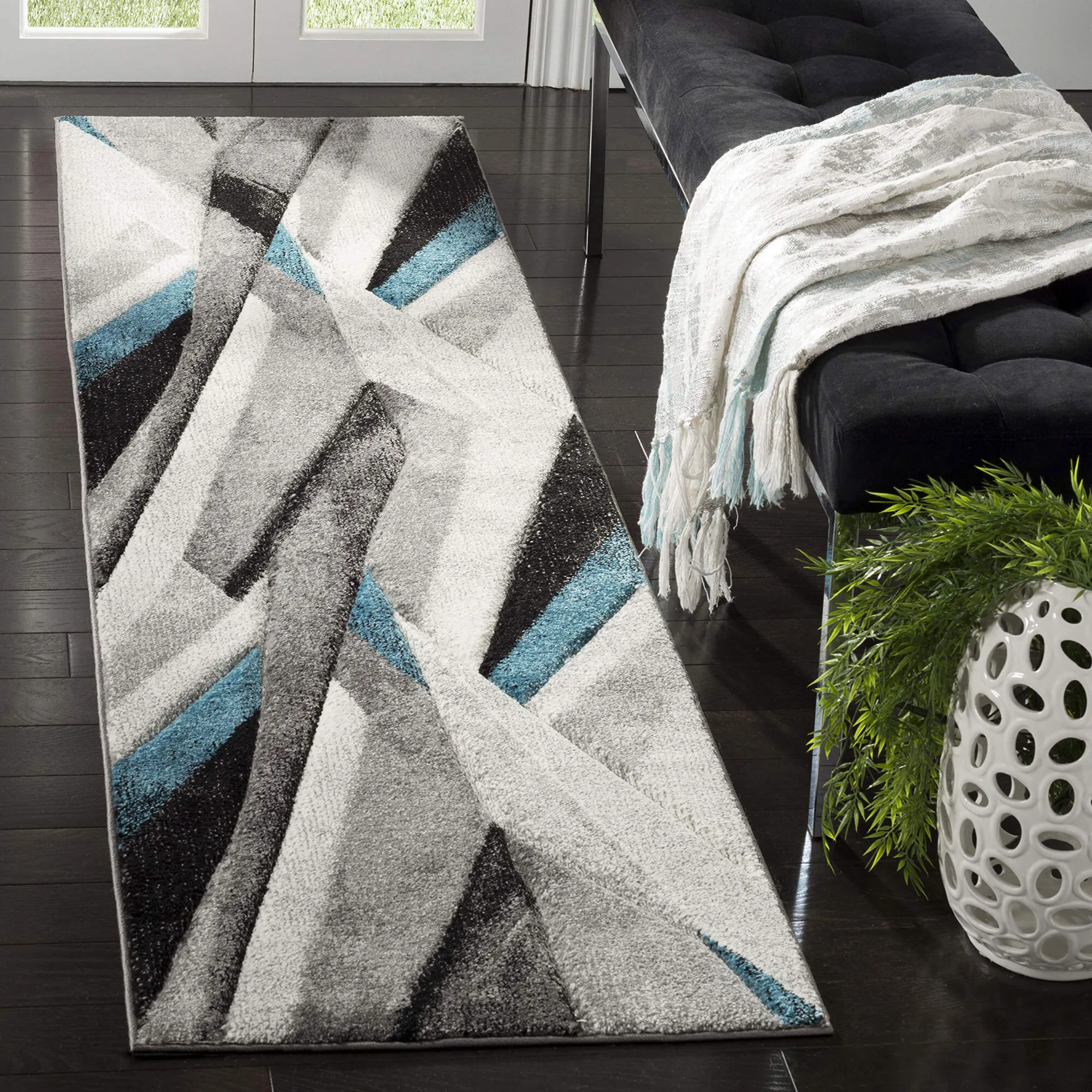 Large View Freya Modern Carved Abstract Rug