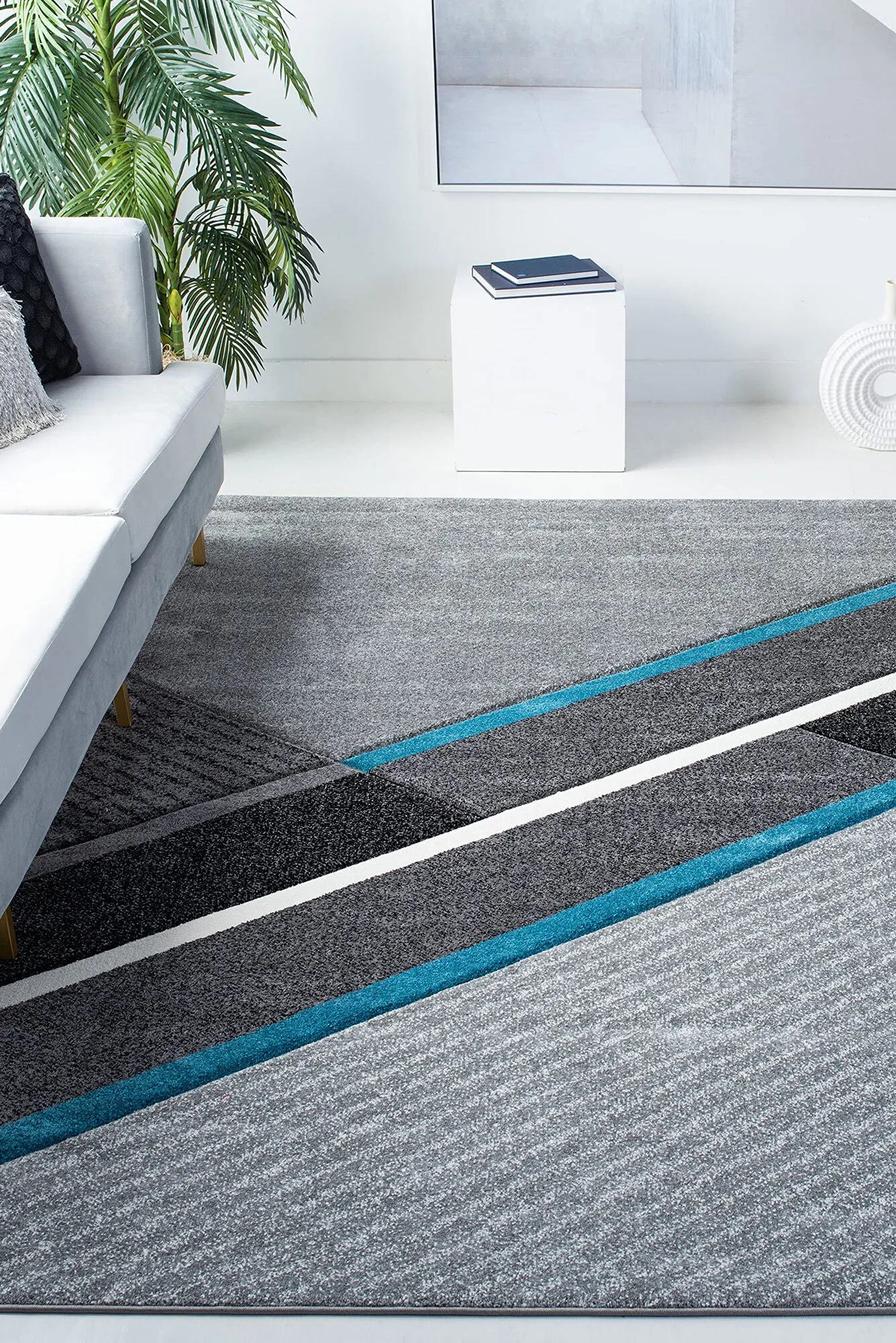 Freya Modern Geometric Rug(Size 220 x 150cm)