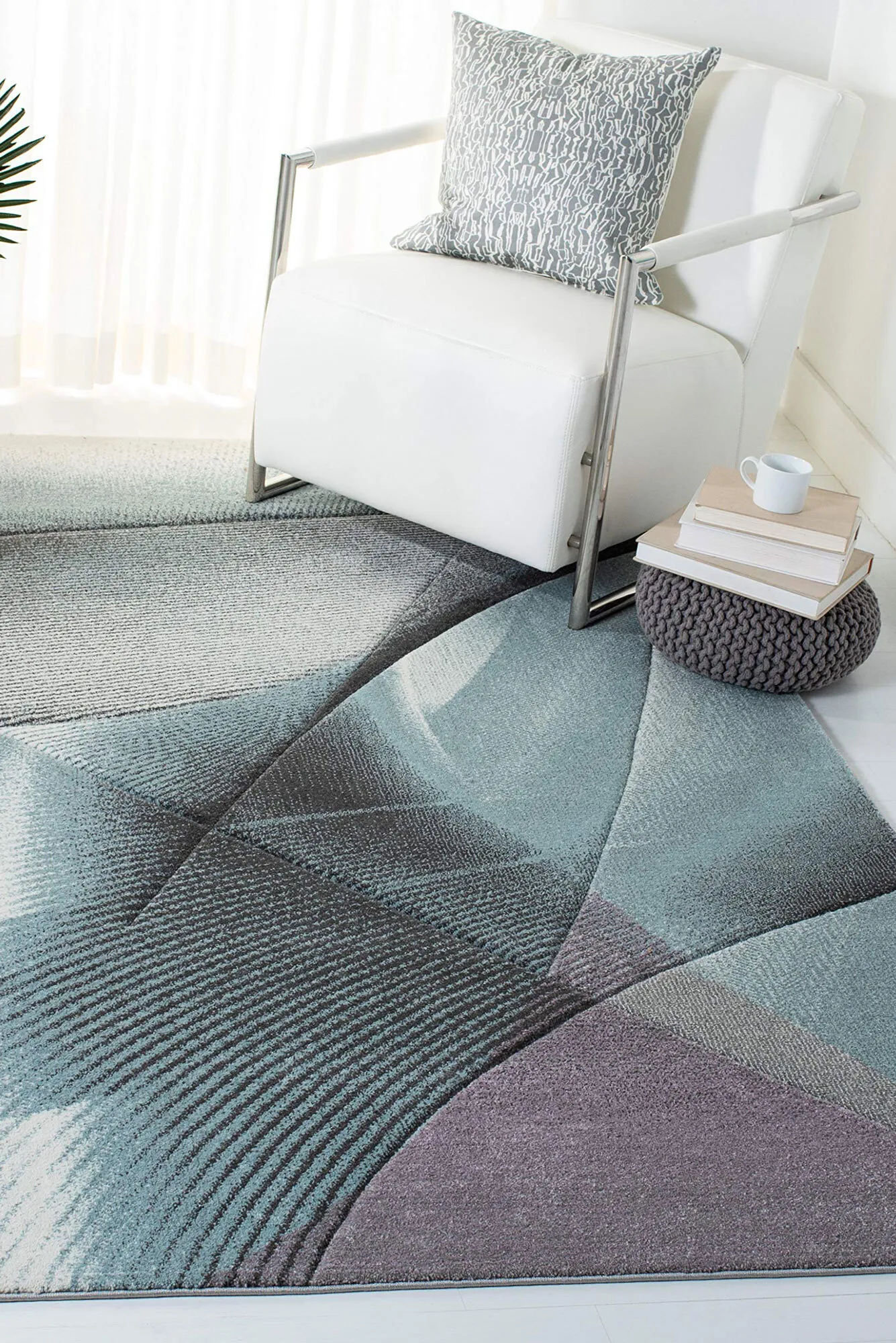 Large View Freya Modern Wavy Abstract Rug(Size 220 x 150cm)