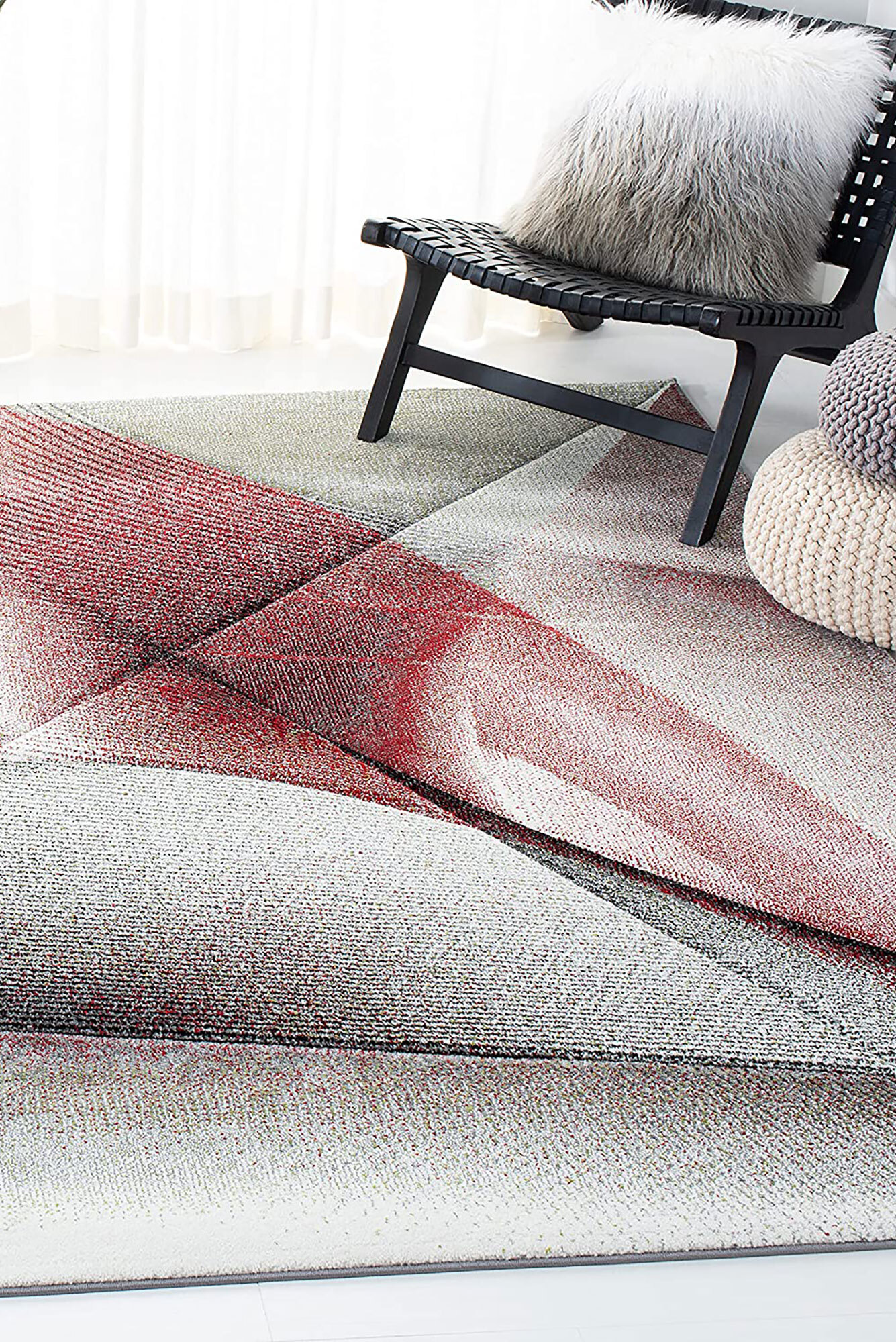 Large View Freya Modern Wavy Abstract Rug(Size 220 x 150cm)