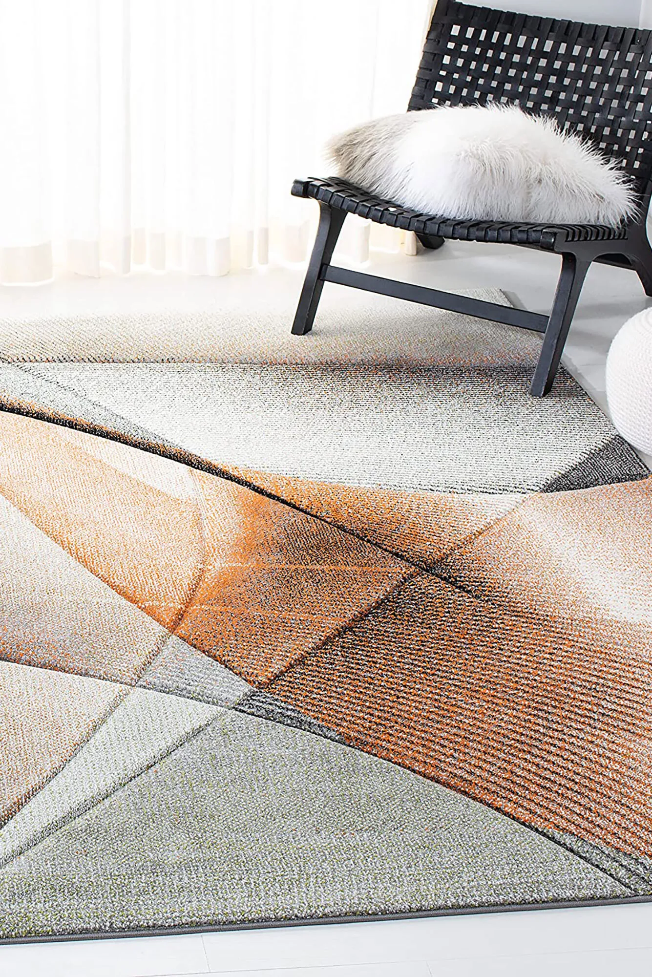 Large View Freya Wavy Modern Abstract Rug(Size 220 x 150cm)