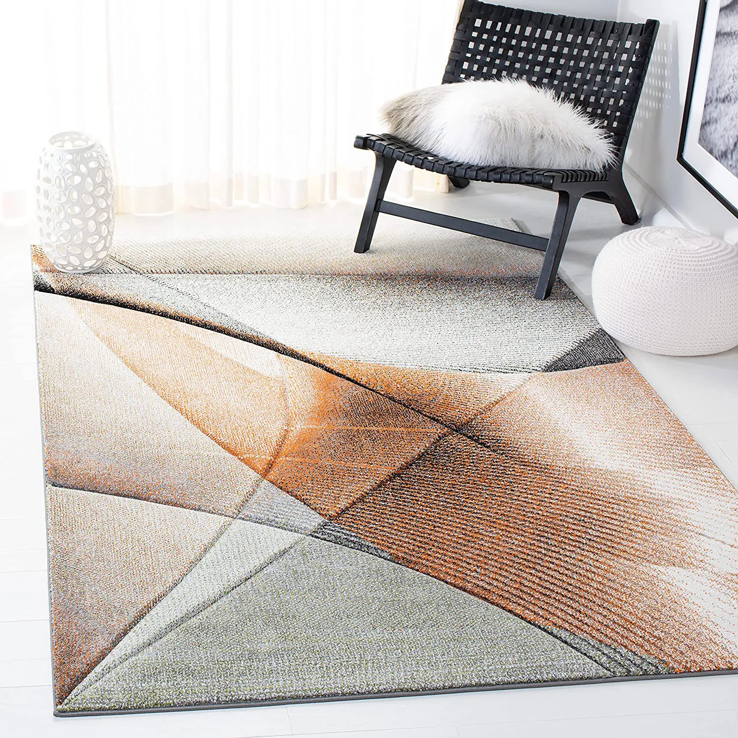 Large View Freya Wavy Modern Abstract Rug