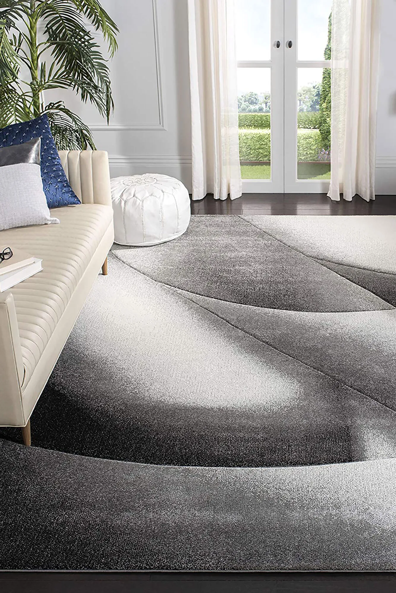 Large View Freya Modern Carved Abstract Rug(Size 220 x 150cm)